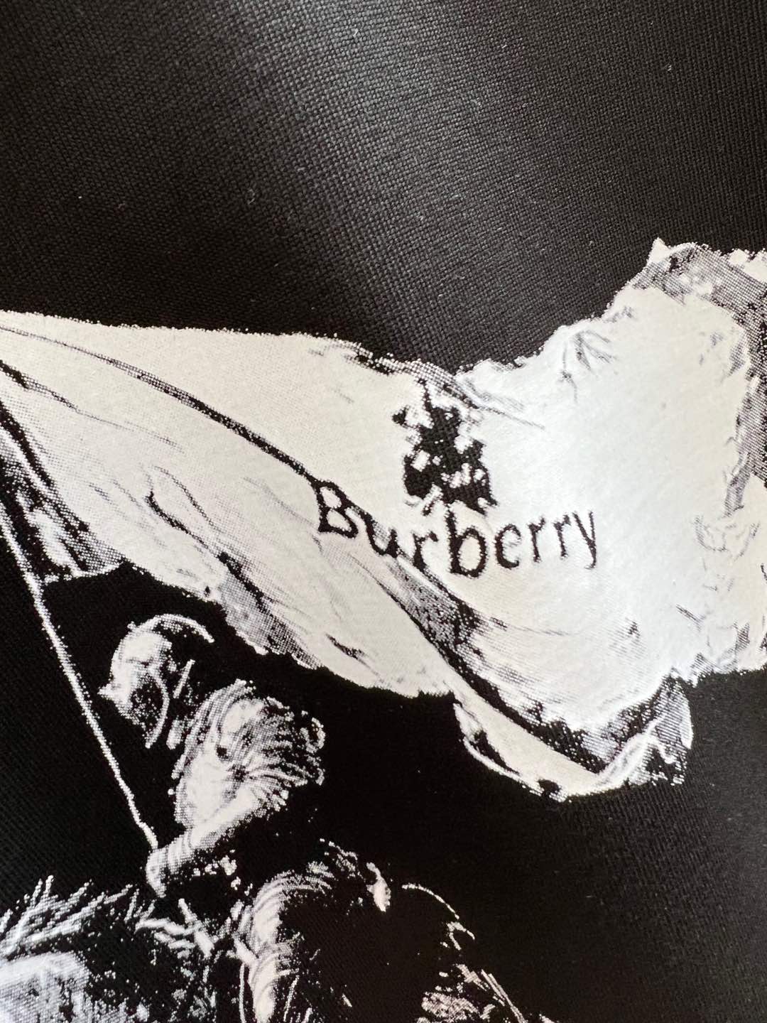 t シャツ burberryコピー シンプル 純綿Tシャツ 男女兼用 トップス 短袖 ブラック_7
