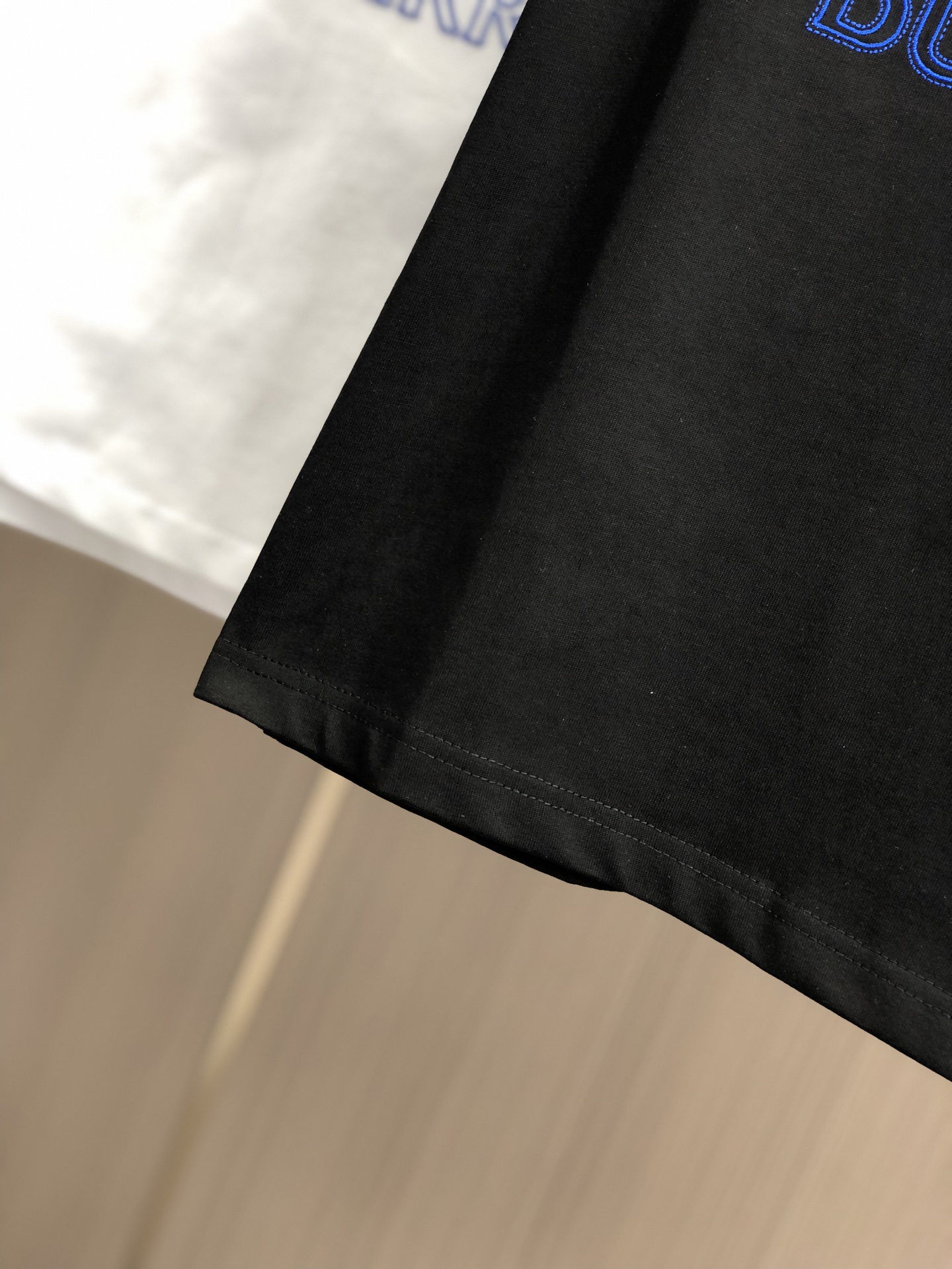 バーバリー t シャツ 黒コピー シンプル 純綿 触り心地が良い トップス 短袖 プリント ブラック_6