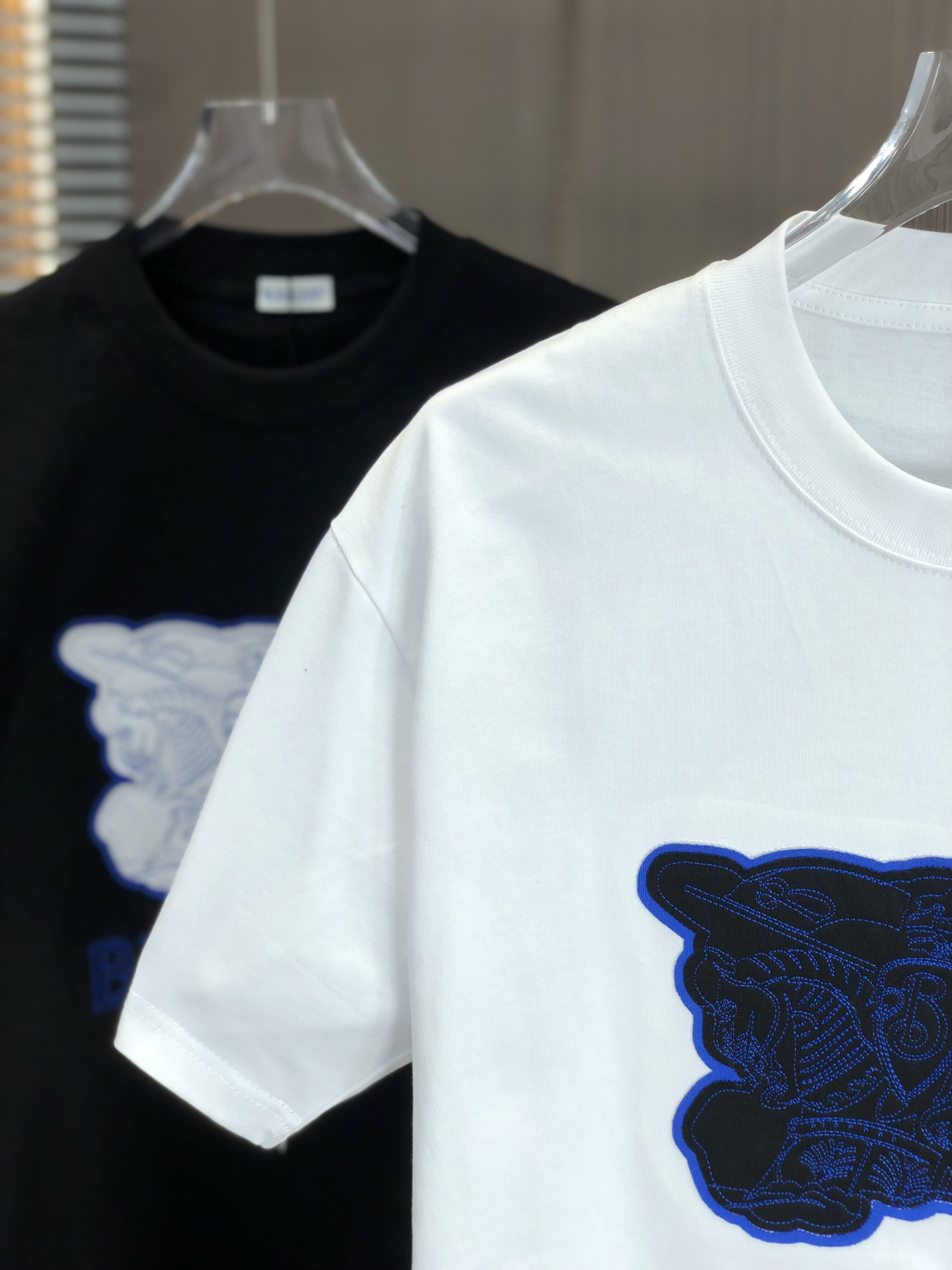 バーバリー クマ t シャツＮ級品 シンプル 純綿 男女兼用 トップス 短袖 プリント ホワイト_7