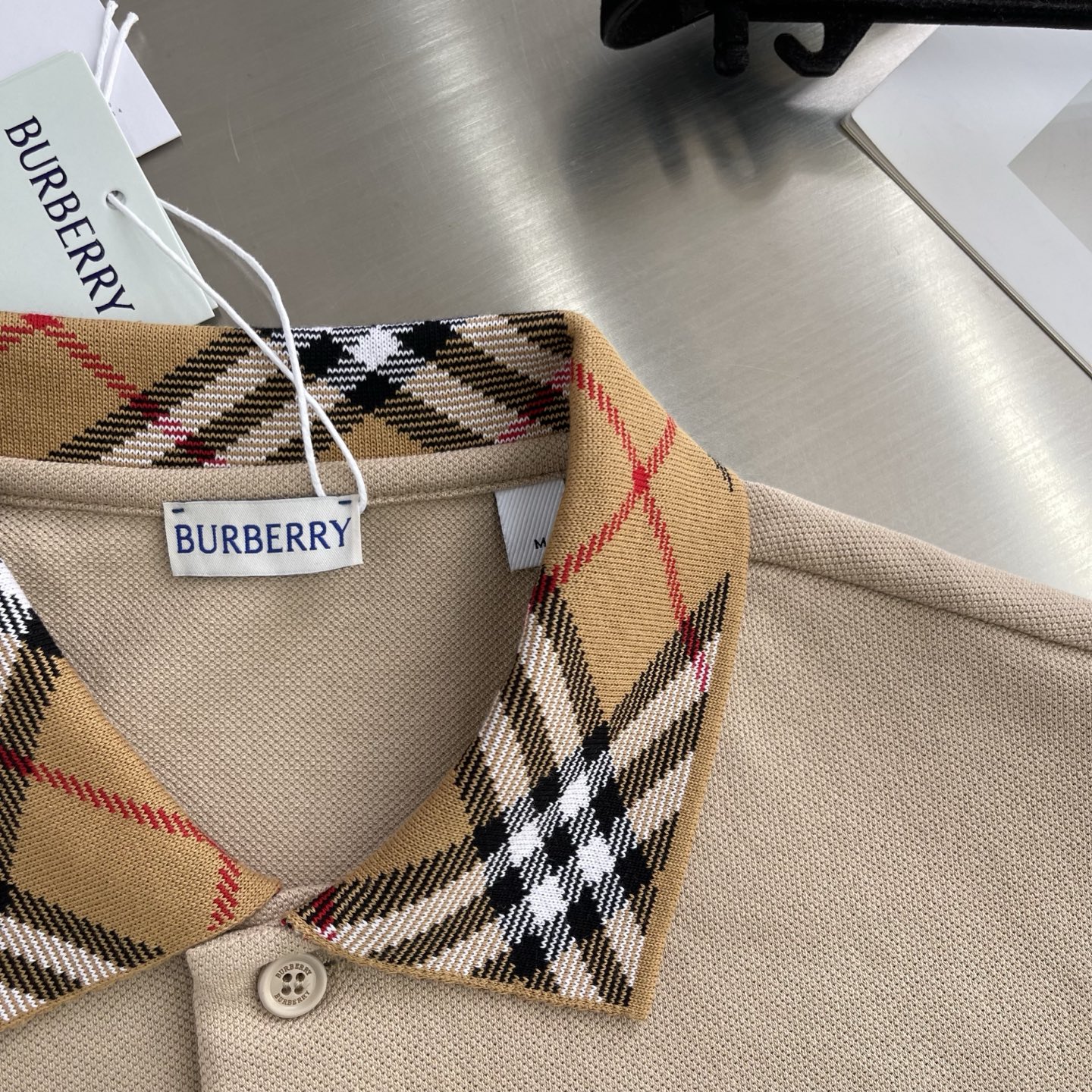 爆買いで大得価のバーバリーポロシャツコピー 純綿ポロシャツ ゆったり トップス ブラウン_4