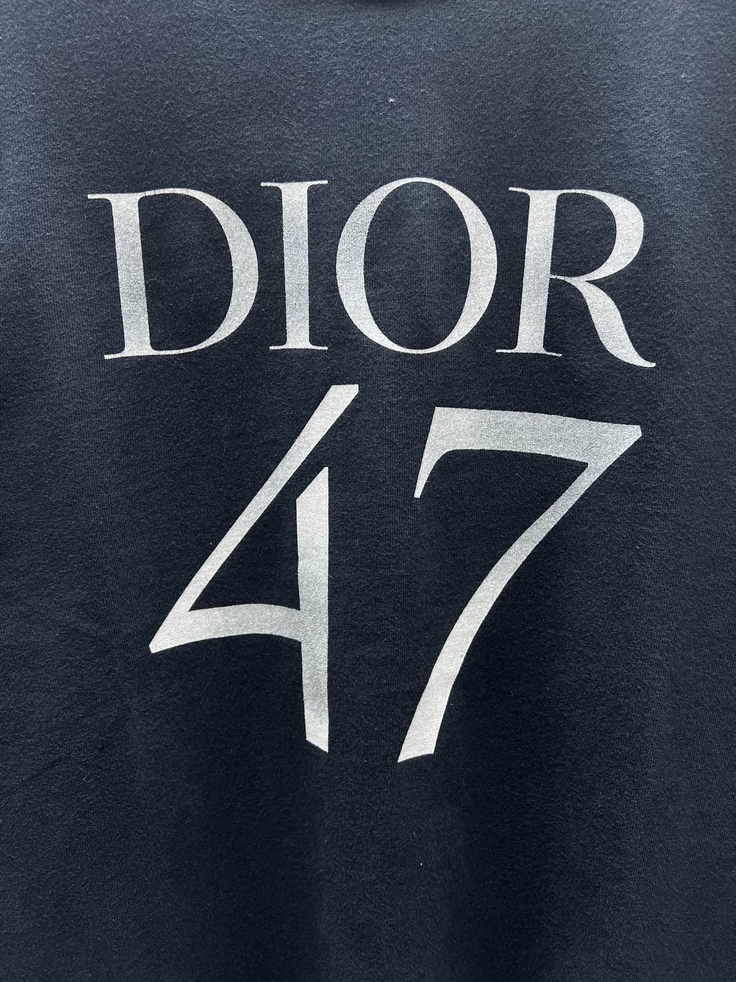 春夏新作 メンズ ディオールtシャツコピートップス プリント 純綿 男女兼用 ブラック_4