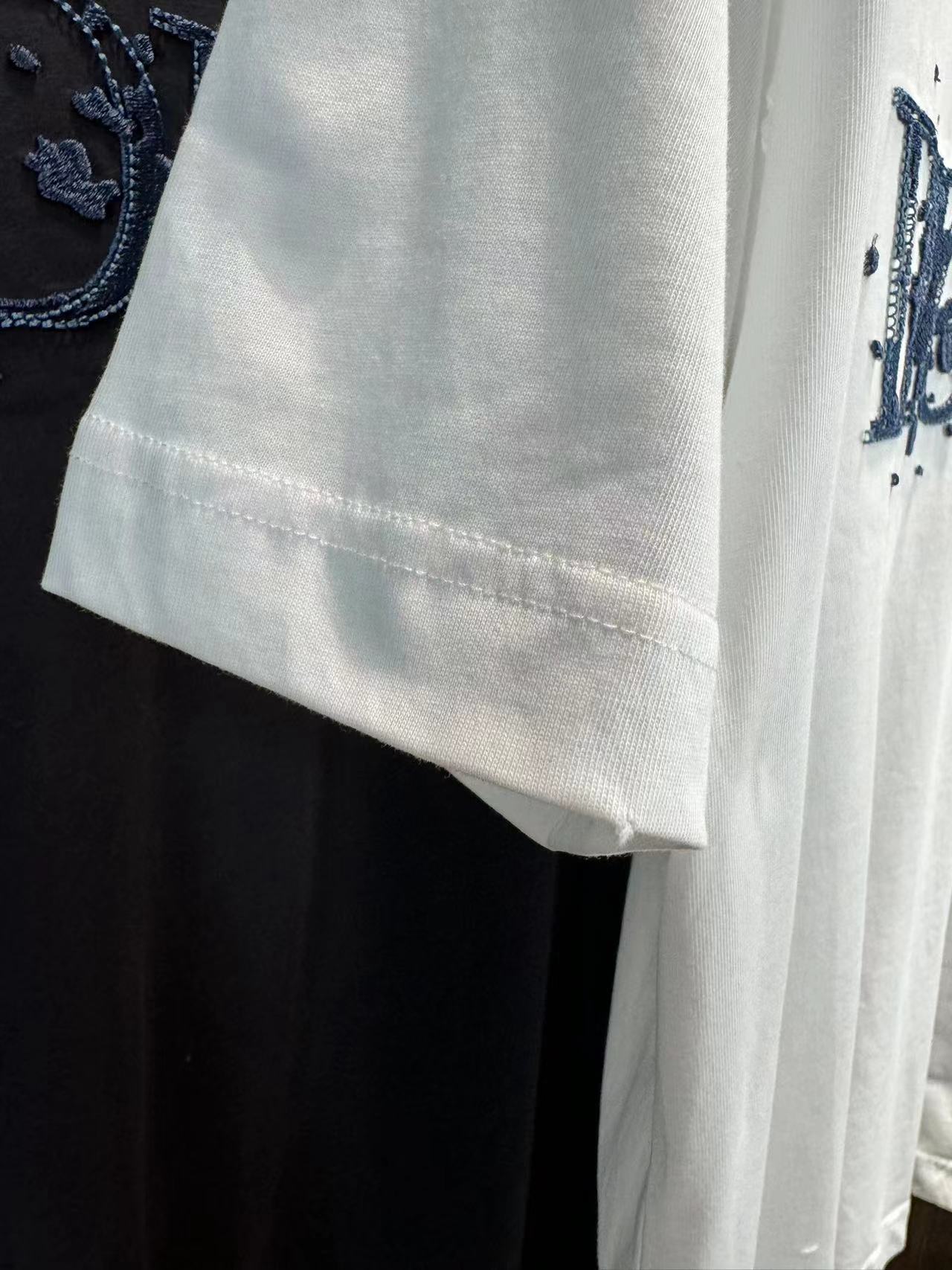 ディオール tシャツ 新作スーパーコピートップス 純綿 上質 男女兼用 プリント ホワイト_4