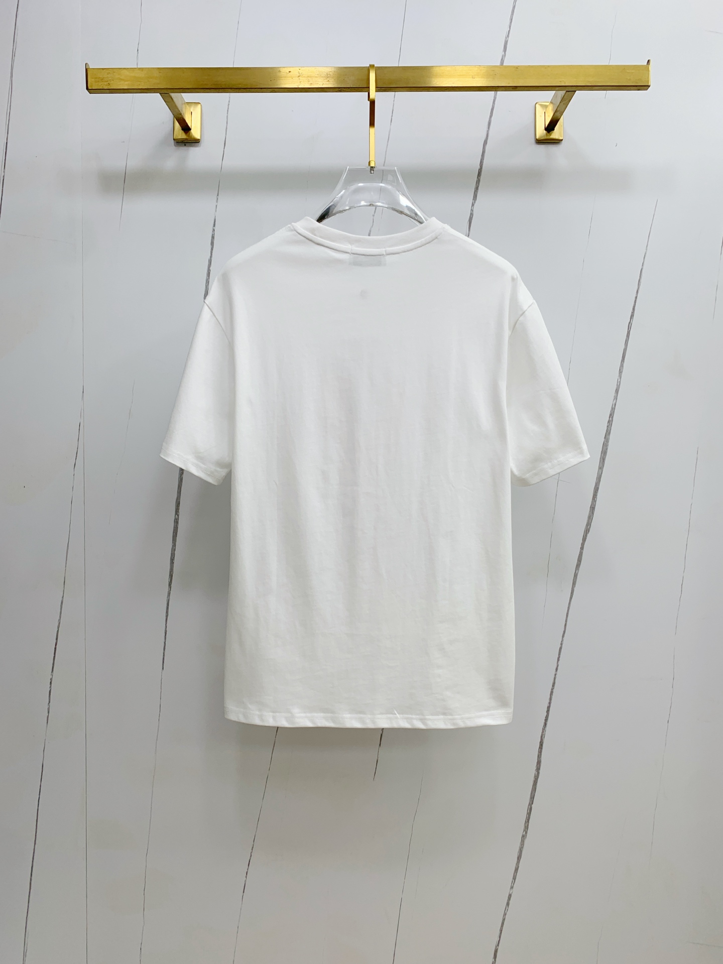 chanel t シャツ 値段スーパーコピー ゆったり トップス 純綿 ロゴプリント 男女兼用 ホワイト_2