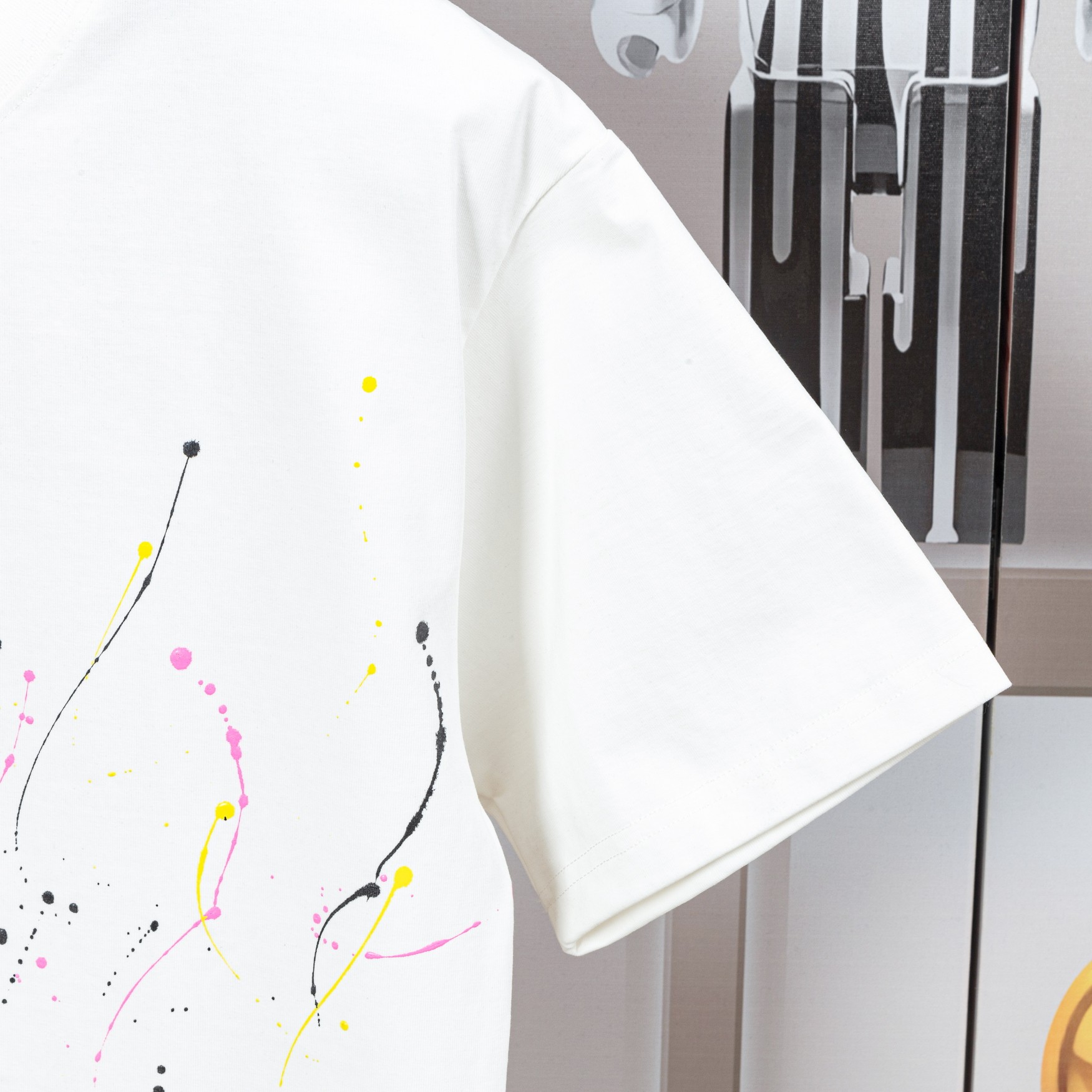 大販売 chanel ロゴ t シャツスーパーコピー ゆったり トップス 純綿 ロゴプリント A009 ホワイト_4