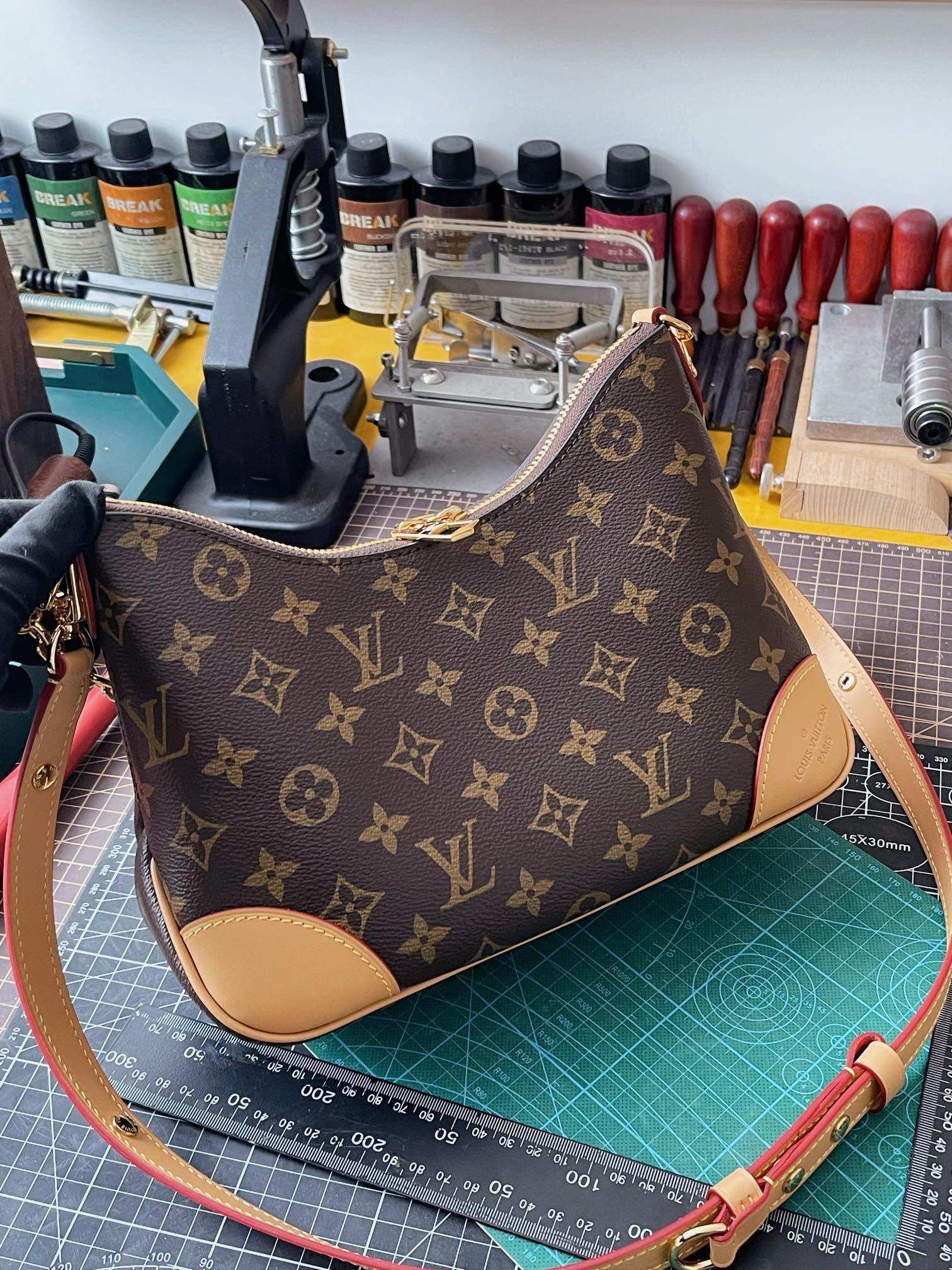 LV ヴィトン バッグ 色移り激安通販 ハンドバッグ 本革 レザー 柔らかい M45832 ブラウン_2