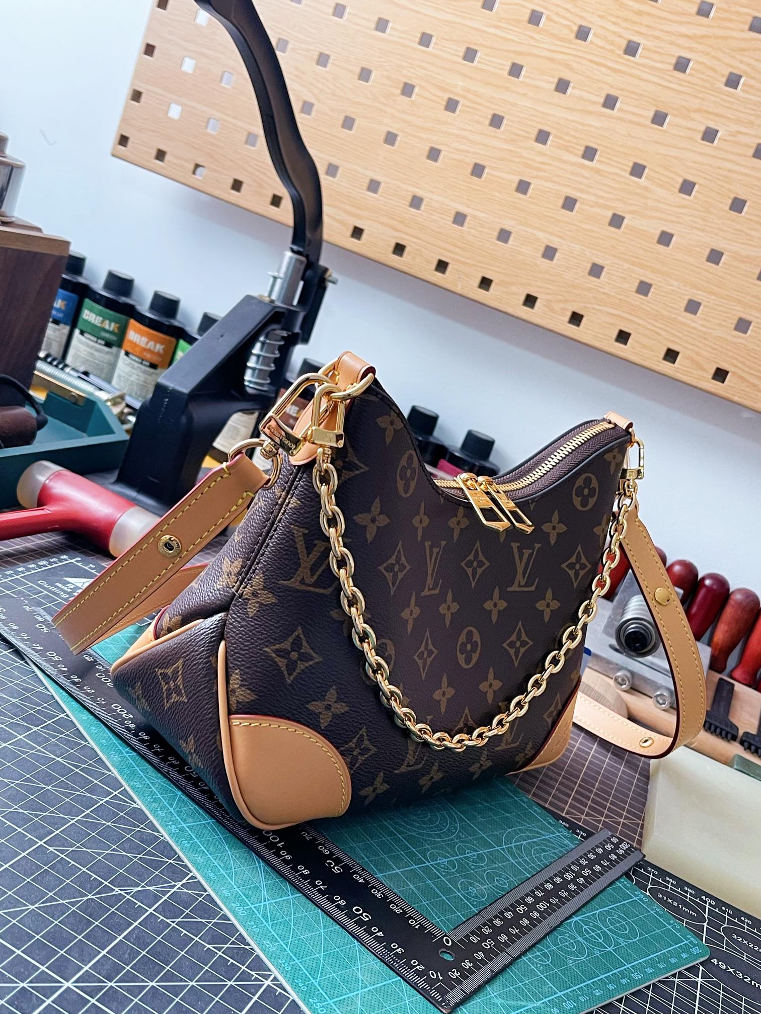 LV ヴィトン バッグ 色移り激安通販 ハンドバッグ 本革 レザー 柔らかい M45832 ブラウン_3