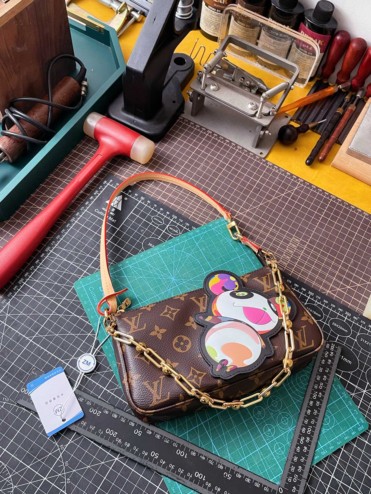 LV お手頃価格でヴィトンバックインバック偽物 ハンドバッグ 本革 レザー M13440 ブラウン_9