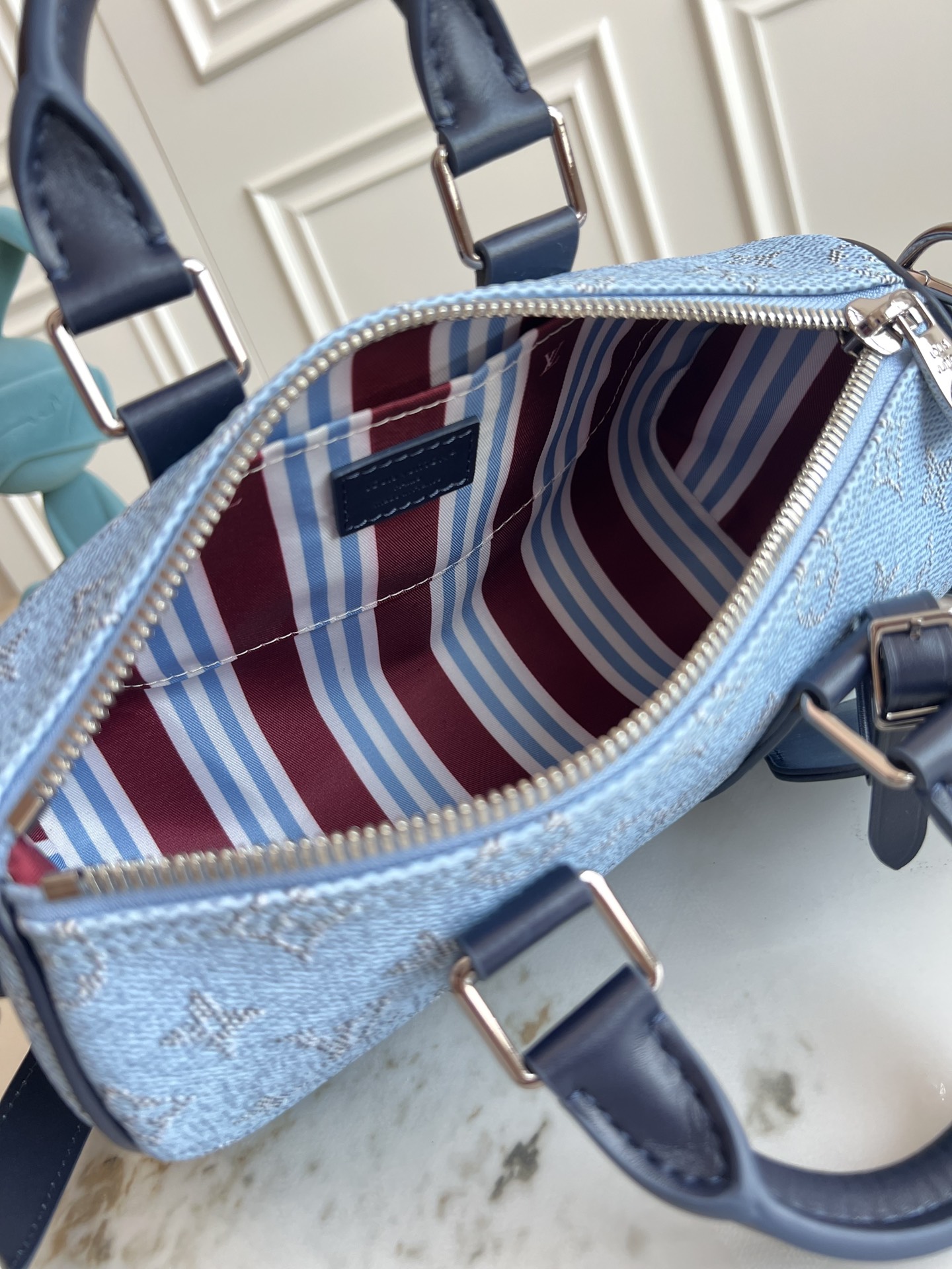 LV ヴィトン バッグ おすすめ偽物 ハンドバッグ 本革 レザー 斜め掛け  M14681 ブルー_8