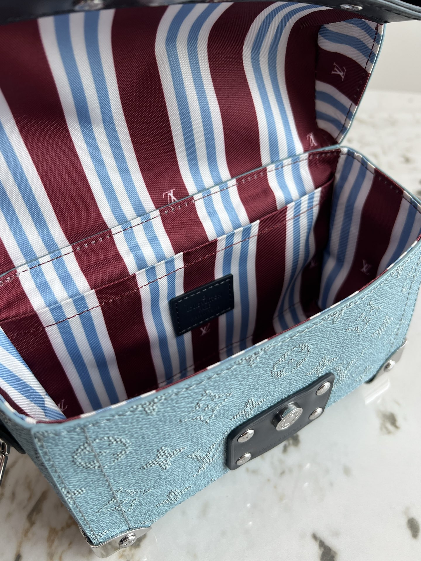 LV ルイヴィトンカバン黒コピー 本革  斜め掛けバッグ 柔らかい ブルー_9