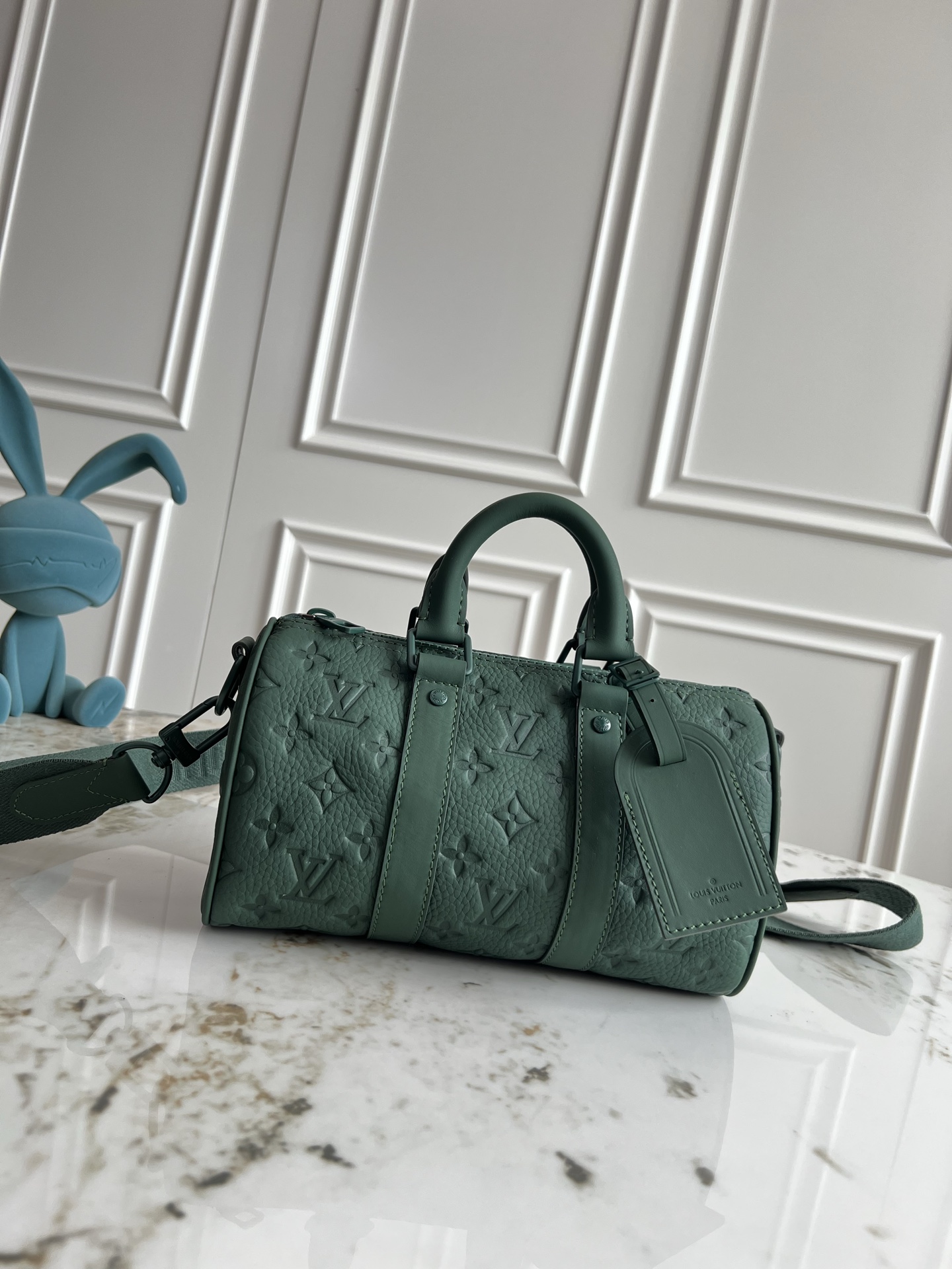 LV ヴィトン バッグ 軽いスーパーコピー 本革 旅行 ハンドバッグ 柔らかい M24432 グリーン_1