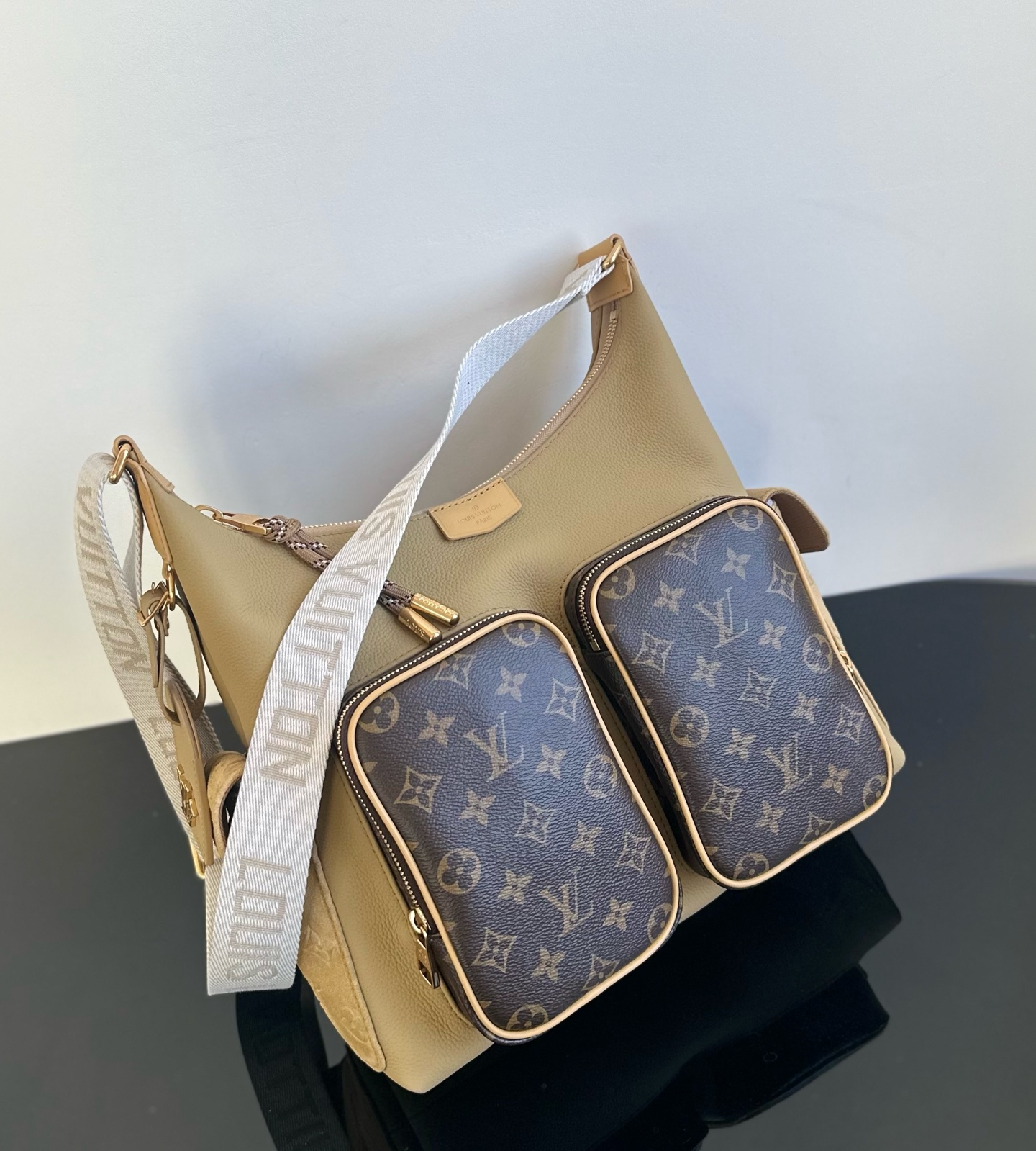 LV 数量限定 ヴィトン バッグ クロコ偽物 レザー 優雅レディ ハンドバッグ 柔軟 ブラウン_2