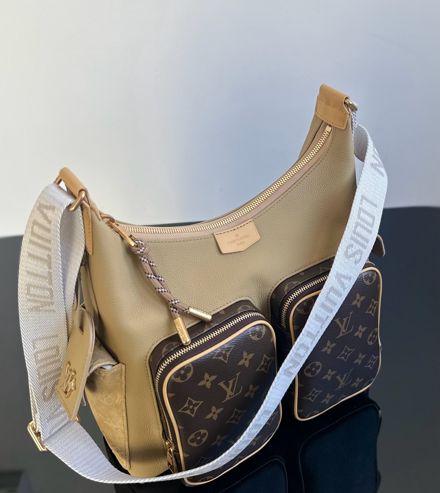 LV 数量限定 ヴィトン バッグ クロコ偽物 レザー 優雅レディ ハンドバッグ 柔軟 ブラウン_3