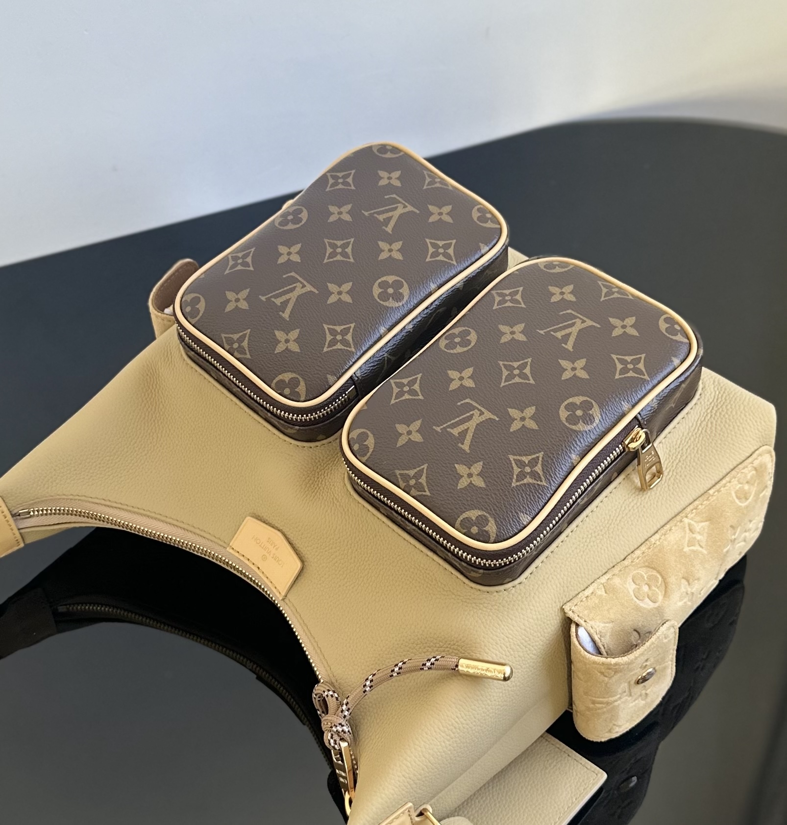 LV 数量限定 ヴィトン バッグ クロコ偽物 レザー 優雅レディ ハンドバッグ 柔軟 ブラウン_5