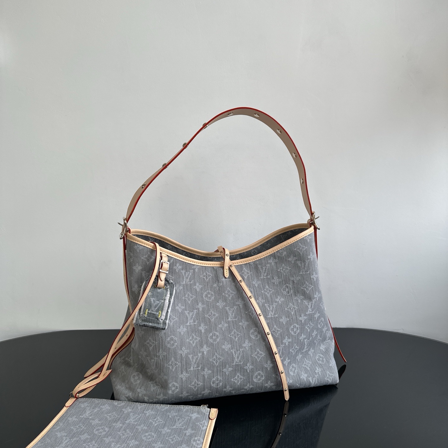 LV ヴィトン バッグ 黒コピー レザー 優雅レディ 柔軟 ハンドバッグ グレー_3