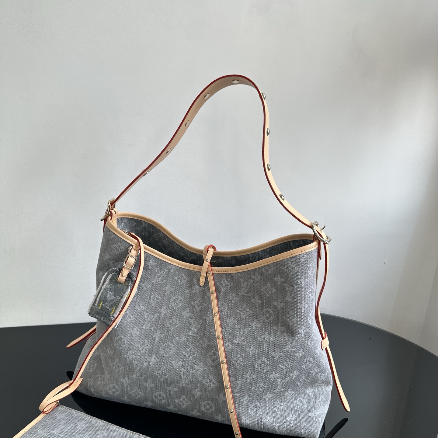 LV ヴィトン バッグ 黒コピー レザー 優雅レディ 柔軟 ハンドバッグ グレー_4