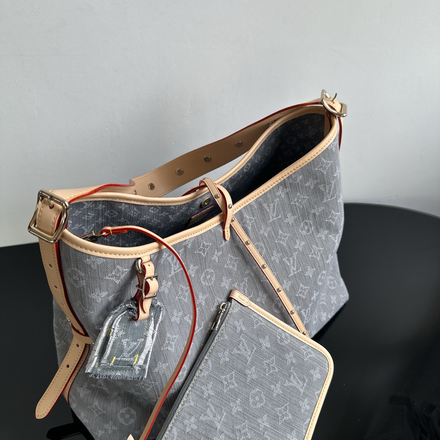 LV ヴィトン バッグ 黒コピー レザー 優雅レディ 柔軟 ハンドバッグ グレー_5