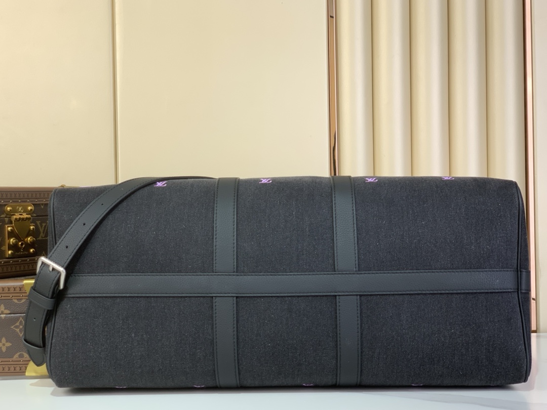 ヴィトンバッグ手入れコピー m13966 ハンドバッグ 大容量 ロゴ刺繍 ブラック_4