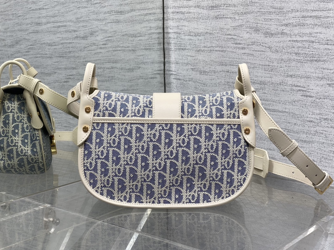 ディオール バッグコピー 斜め掛けバッグ 本革 レザー 花柄 シンプル ブルー_2