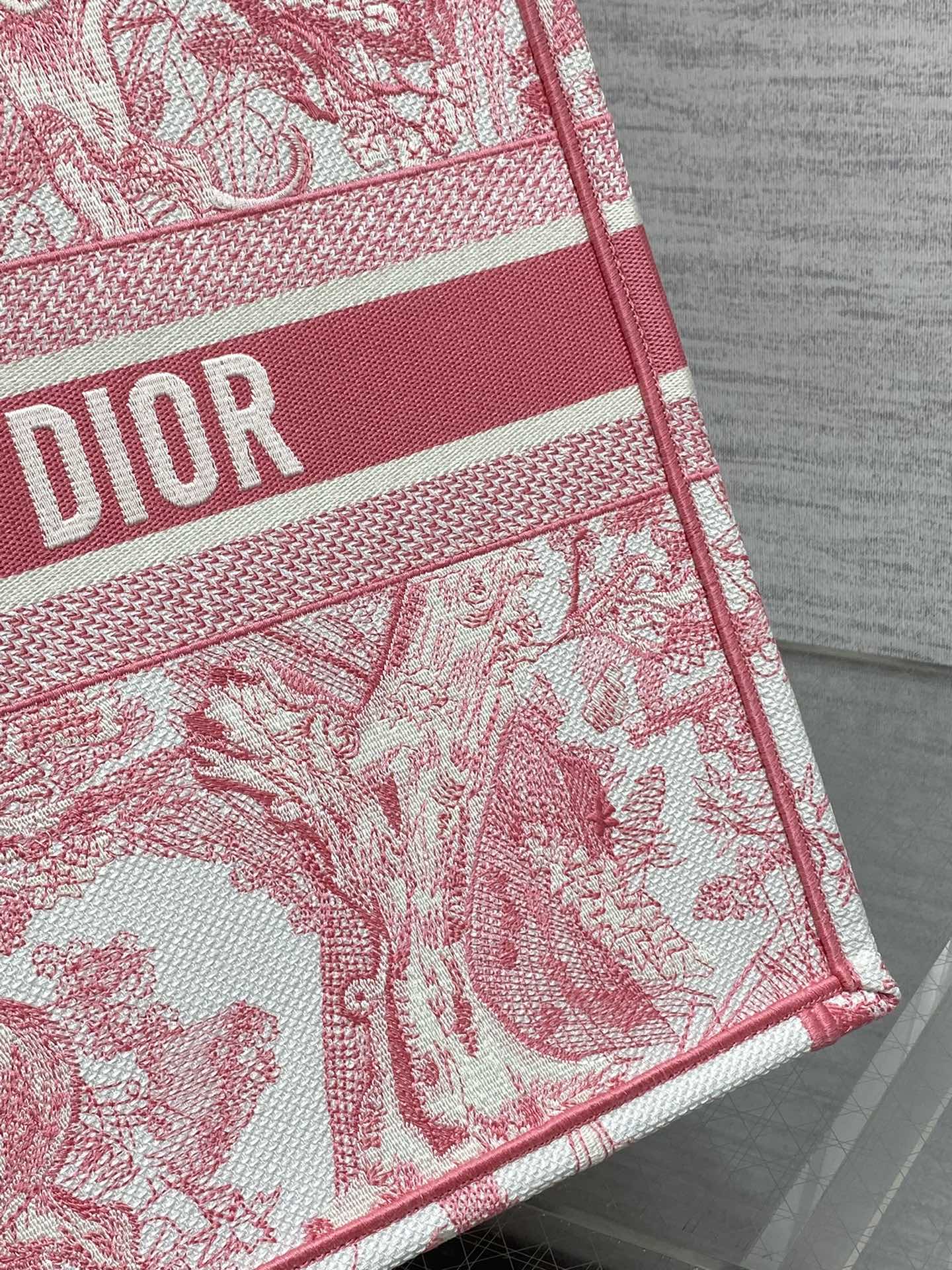 大得価のdior ショルダー バッグ激安通販 トート ハンドバッグ 本革 レザー プリント シンプル レッド_4