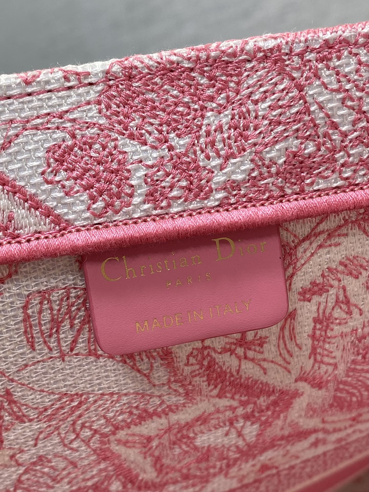 大得価のdior ショルダー バッグ激安通販 トート ハンドバッグ 本革 レザー プリント シンプル レッド_6
