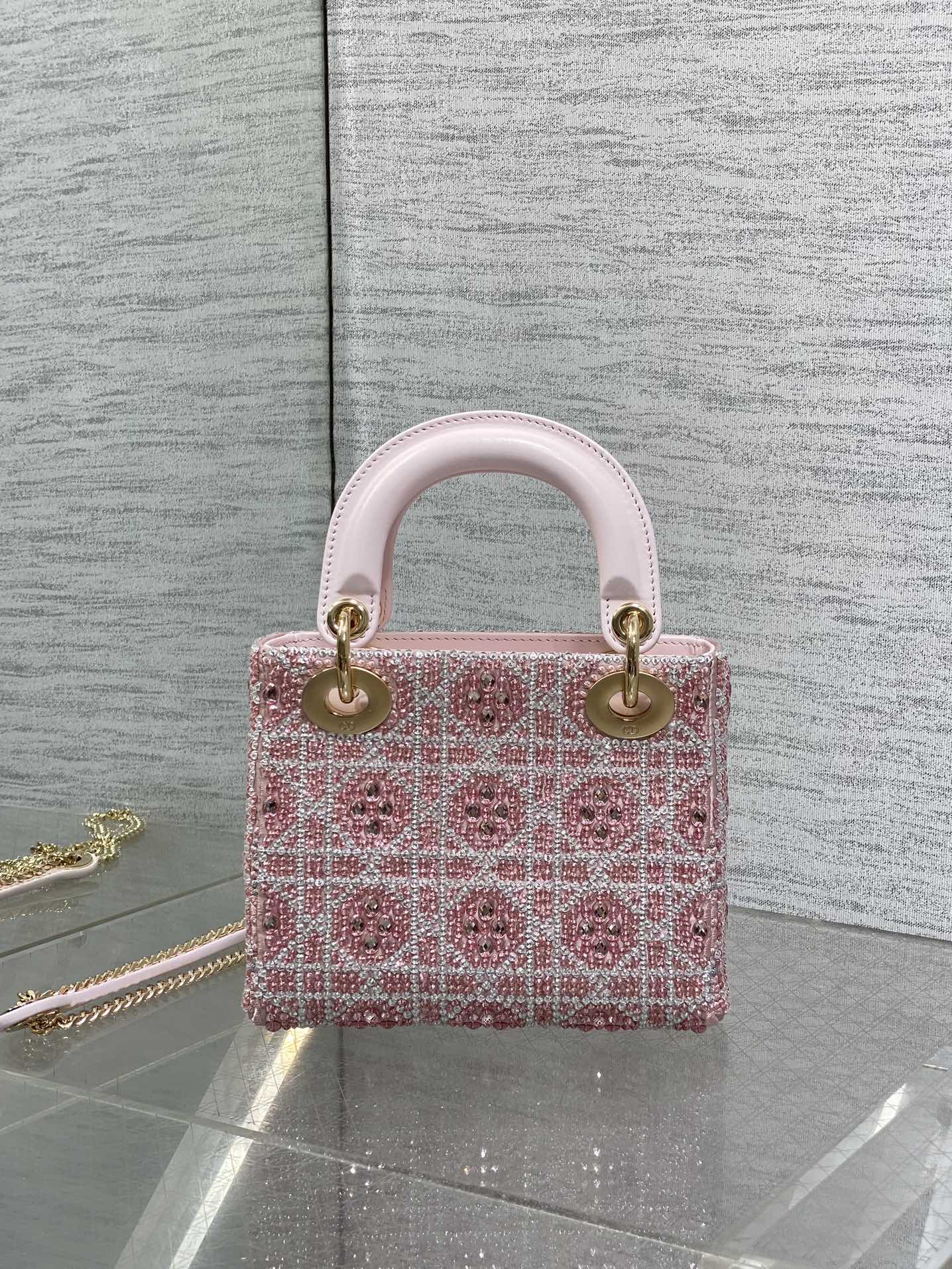 dior ブック トートコピー 優雅レディ ハンドバッグ 本革 レザー ファッション感 ピンク_2