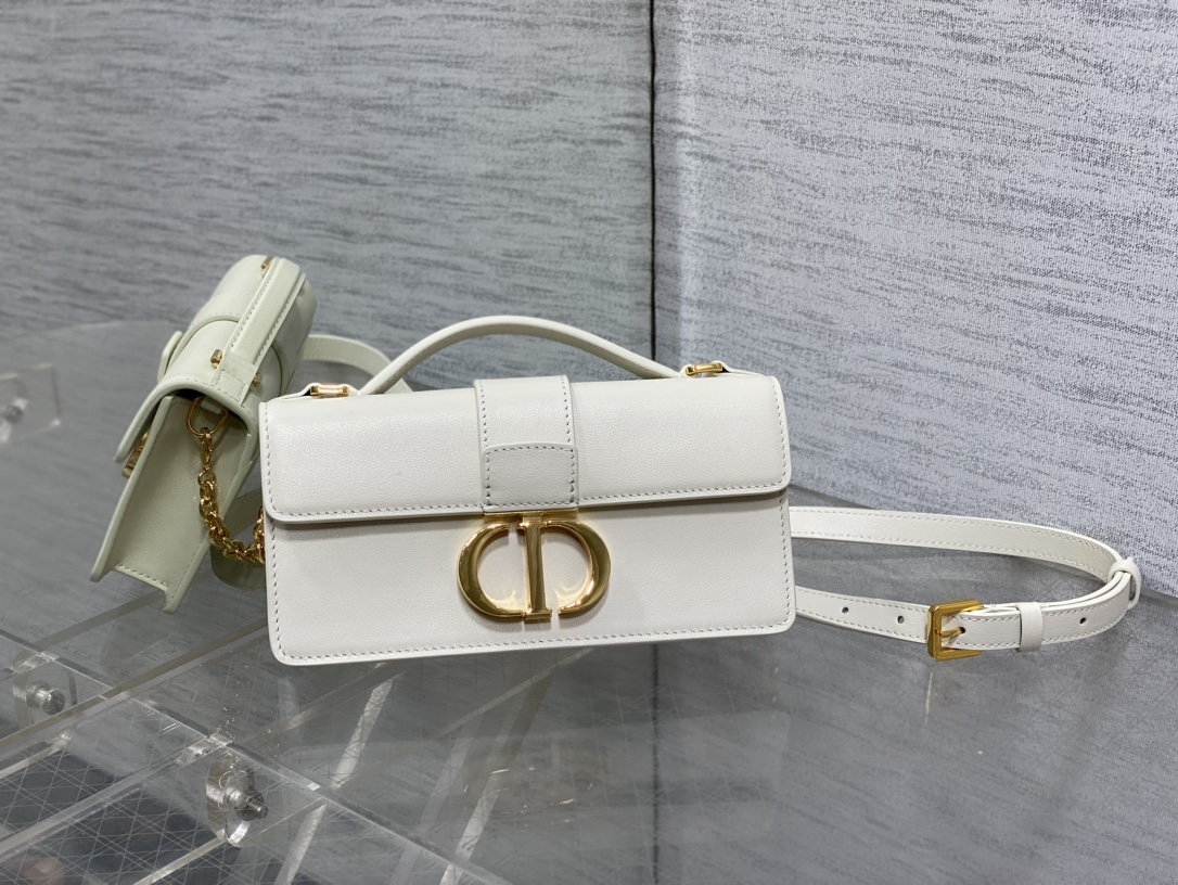 dior レディ バッグスーパーコピー 優雅レディ 斜め掛けバッグ 本革 レザー ミニ 日常 ホワイト_5