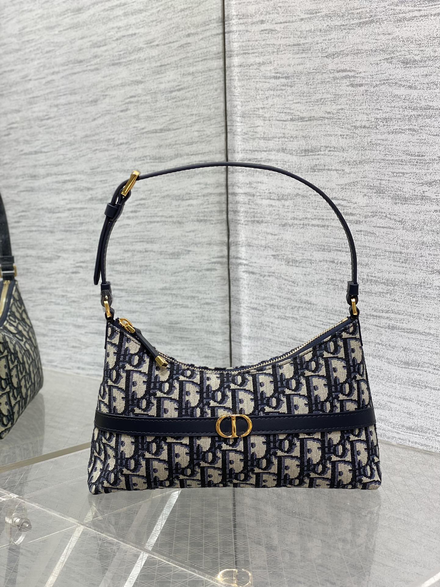 dior ショルダー バッグ レディ偽物 ハンドバッグ 優雅レディ シンプル 本革 レザー ブラック_1