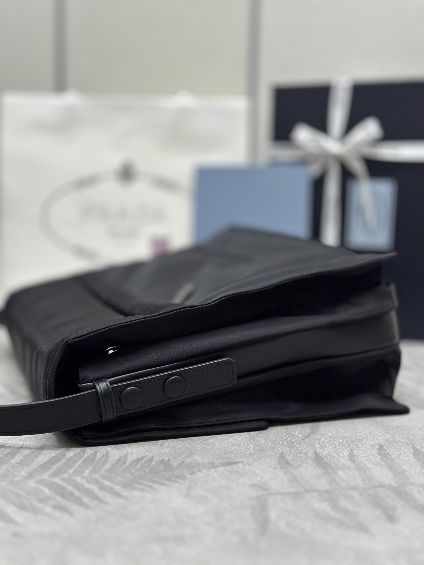 プラダバッグ 結婚式Ｎ級品 斜め掛けバッグ 牛革 レザー 柔らかい 1BD256 ブラック_6