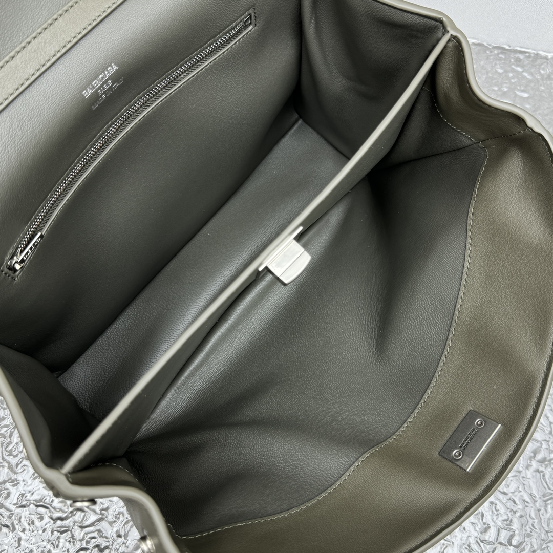 新作品 balenciaga バッグ激安通販 本革 レザー ハンドバッグ 大容量 92866 グレー_7