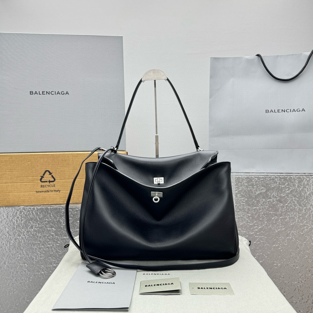 Lサイズ 高品質 バレンシアガ バック パックコピー 大容量 本革 レザー ハンドバッグ  92866 ブラック_5