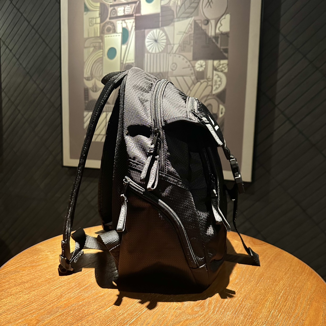 ショルダー バッグ バレンシアガＮ級品 ナイロン  レザー 旅行 バックバッグ ブラック_2