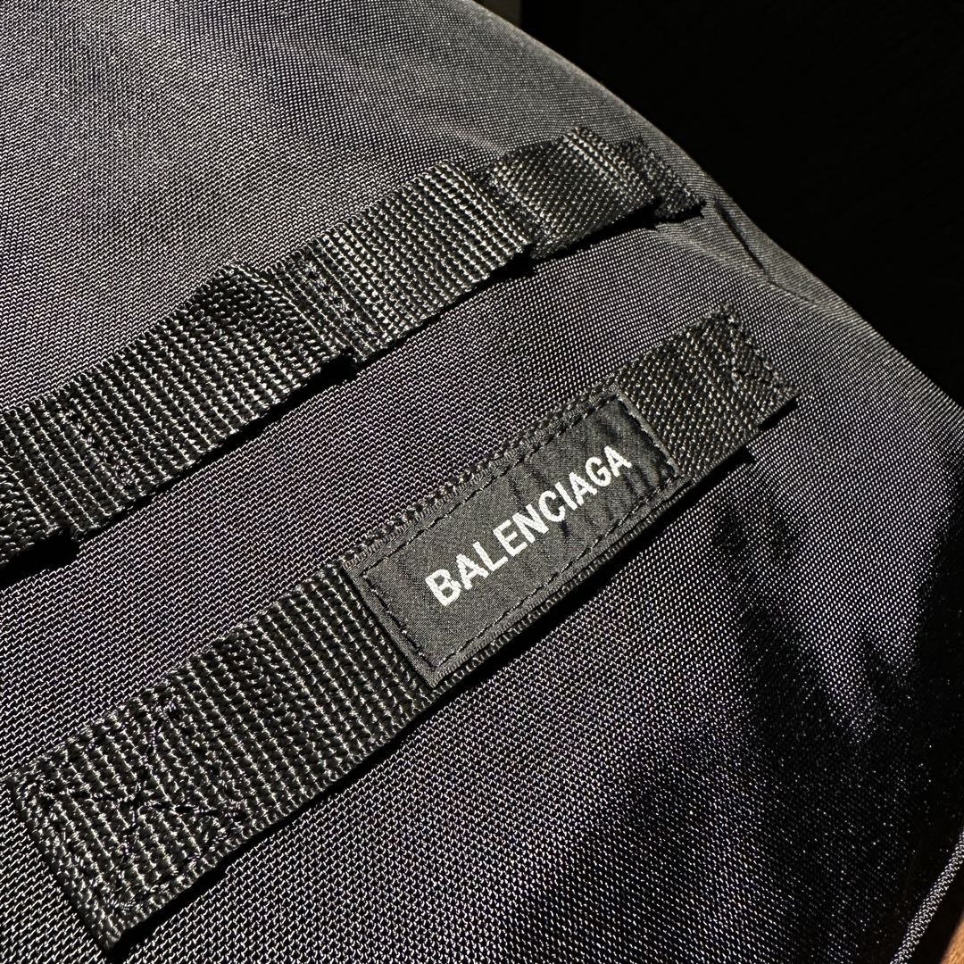 balenciaga バッグ レディ偽物 カジュアル トート ナイロン レザー ハンドバッグ ブラック_7