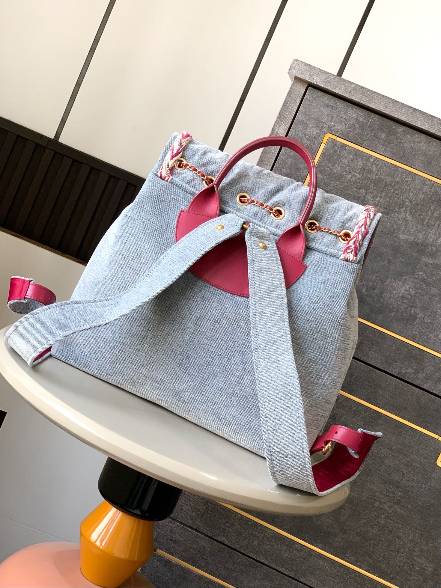 シャネル バッグ 相場スーパーコピー 優雅 バックバッグ 牛革 通学 シンプル ブルー_2