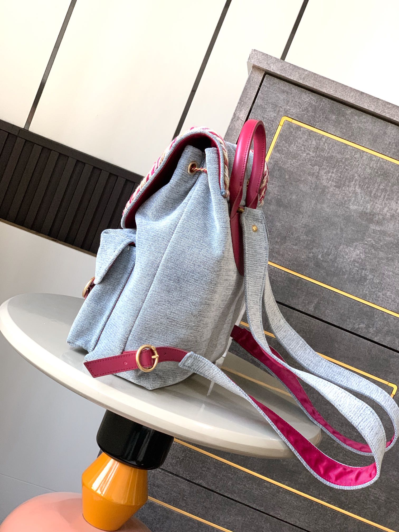 シャネル バッグ 相場スーパーコピー 優雅 バックバッグ 牛革 通学 シンプル ブルー_3