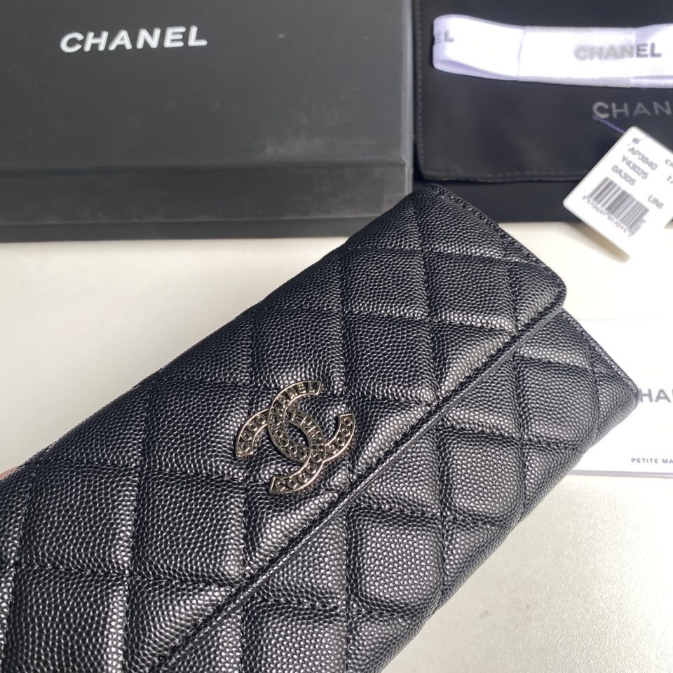 最新商品 chanel 長 財布コピー 牛革 カート収納 長い 実用 シンプル ブラック_6