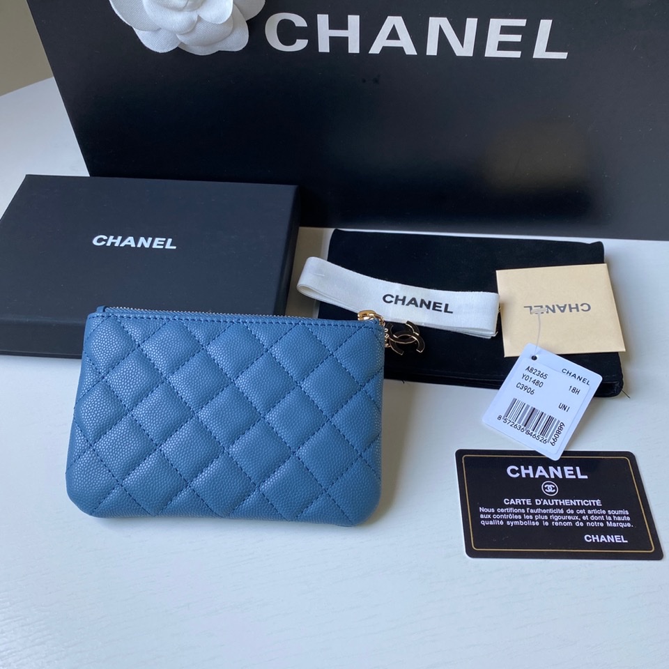 chanel 財布 レディースコピー 牛革 A50168 レザー 実用性 日常 シンプル ブルー_8