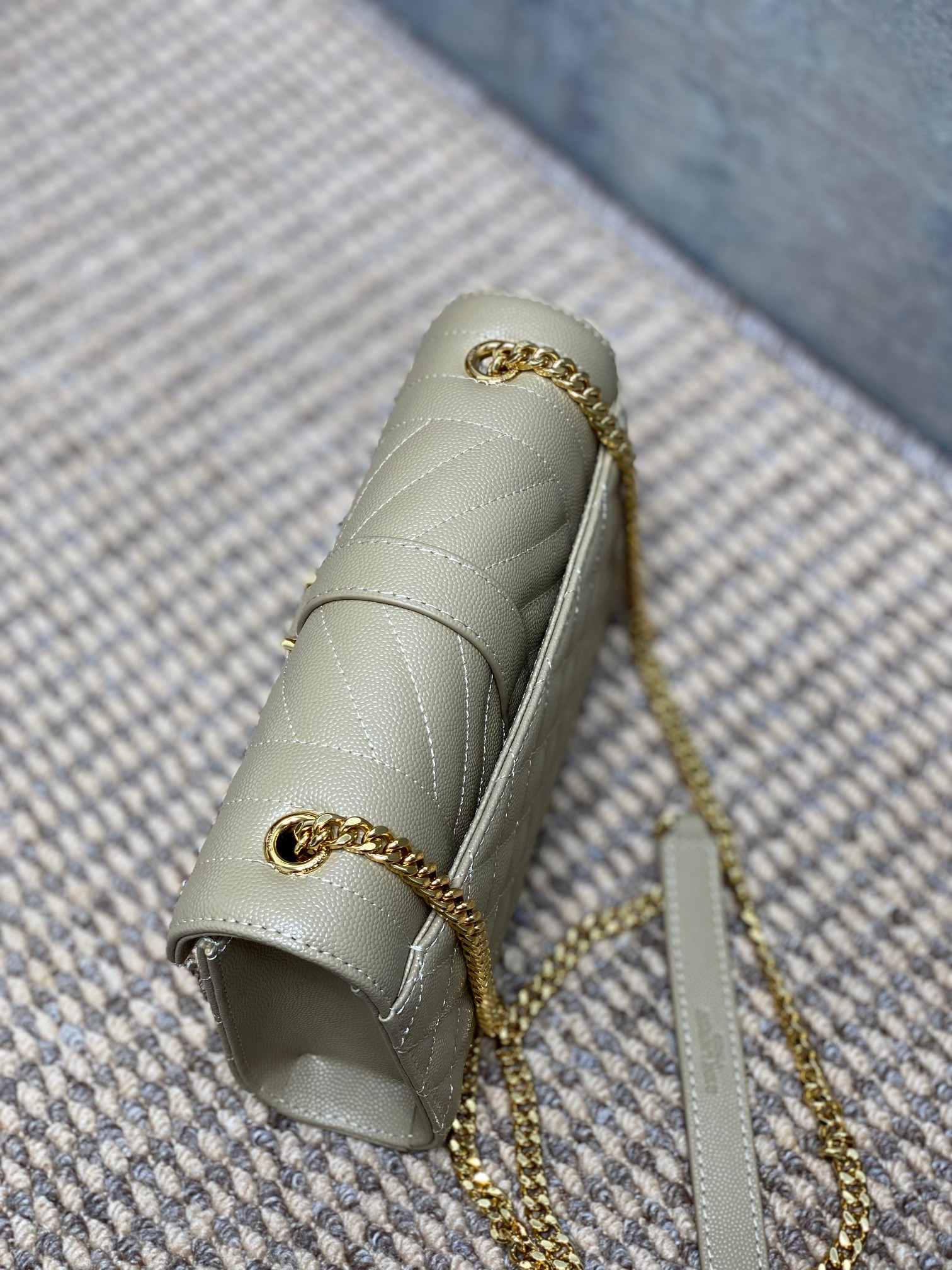 saint laurent バッグスーパーコピー 斜め掛け YSL チェーンバッグ 本革 392745 杏色_6