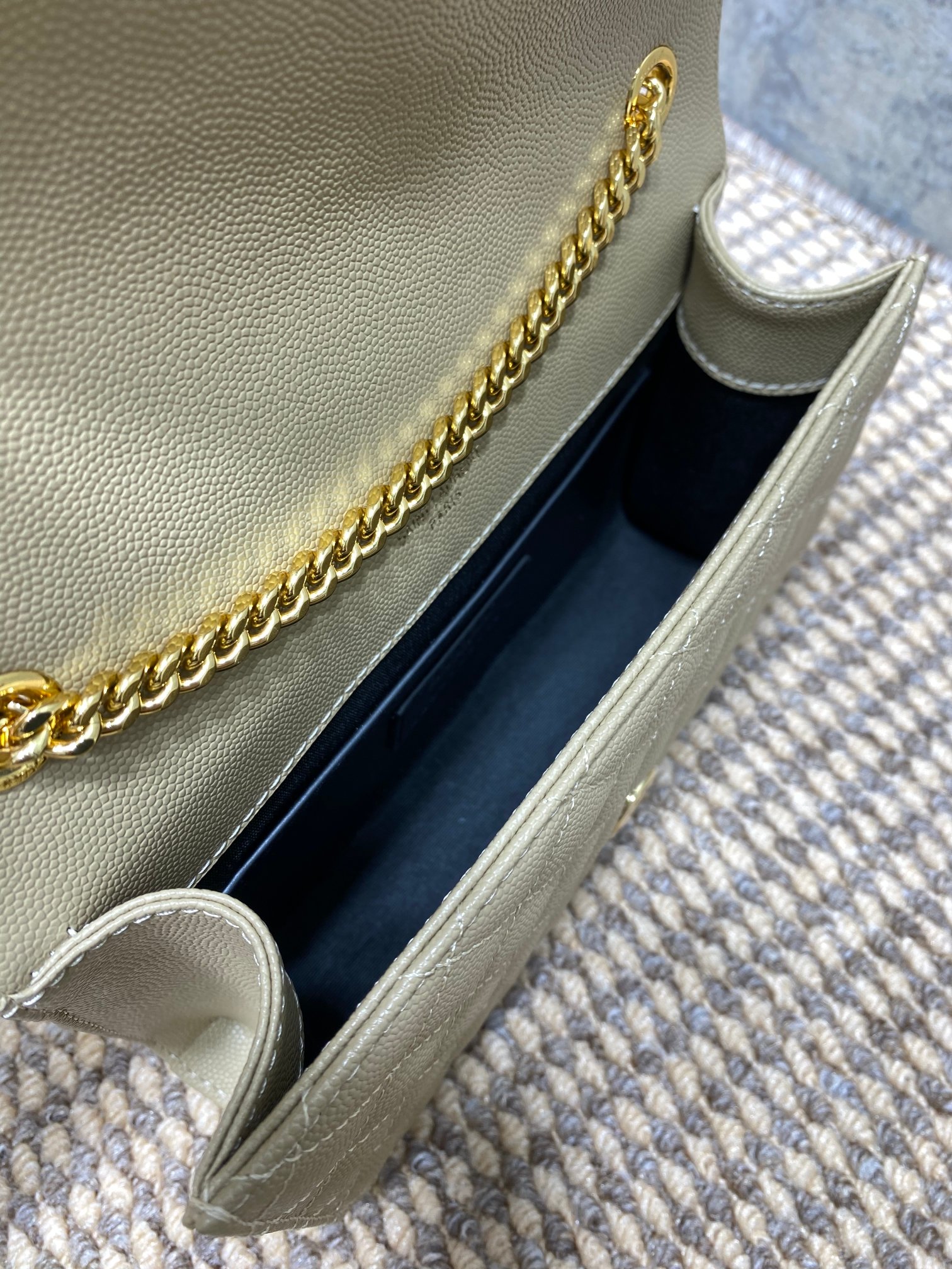 saint laurent バッグスーパーコピー 斜め掛け YSL チェーンバッグ 本革 392745 杏色_7
