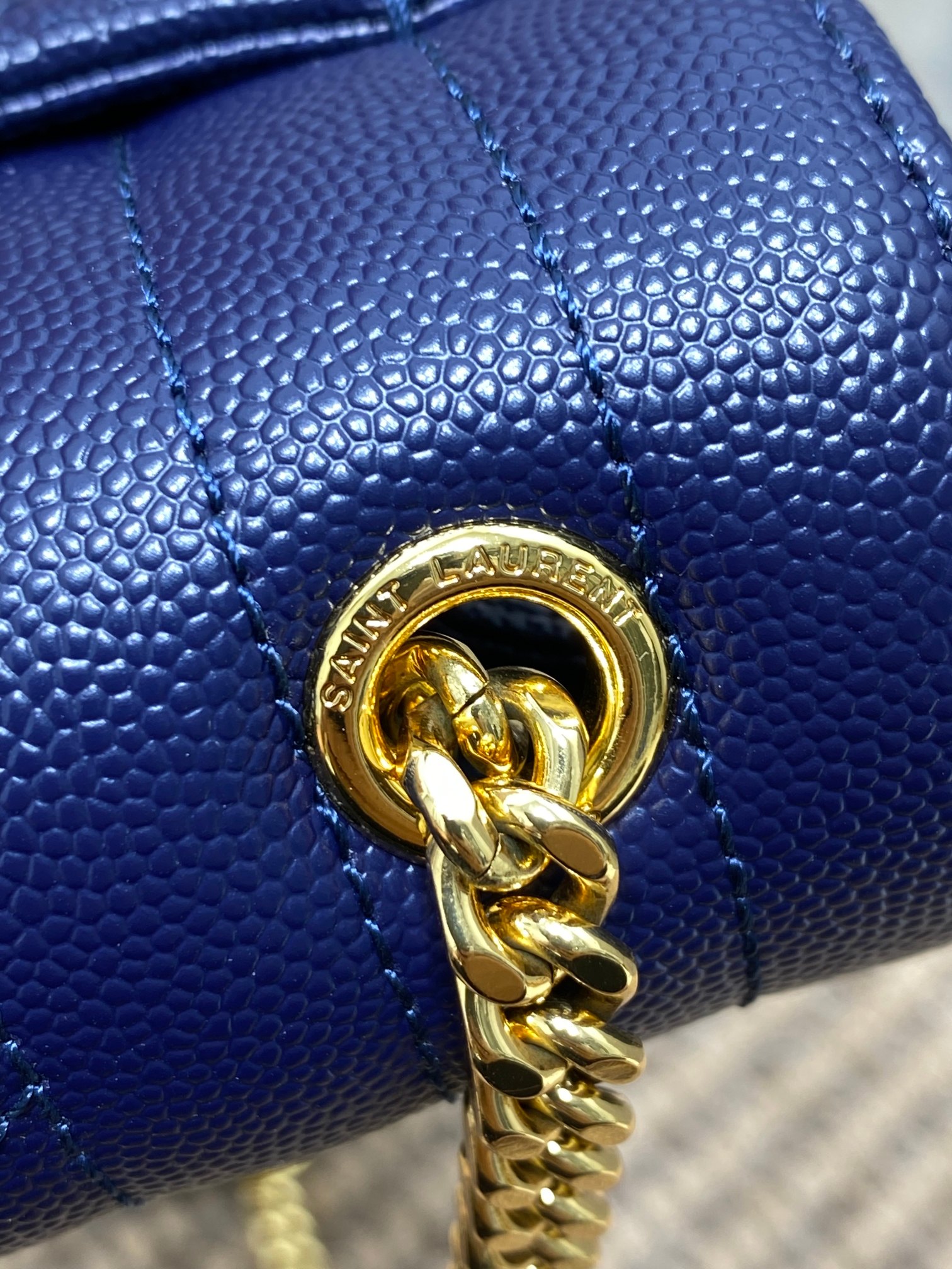 大得価のサン ローラン かご バッグコピー 斜め掛け YSL チェーンバッグ 本革 392745 ブルー_7