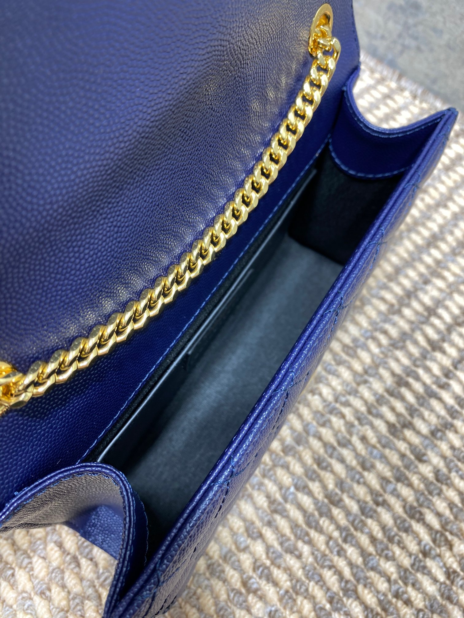 大得価のサン ローラン かご バッグコピー 斜め掛け YSL チェーンバッグ 本革 392745 ブルー_8