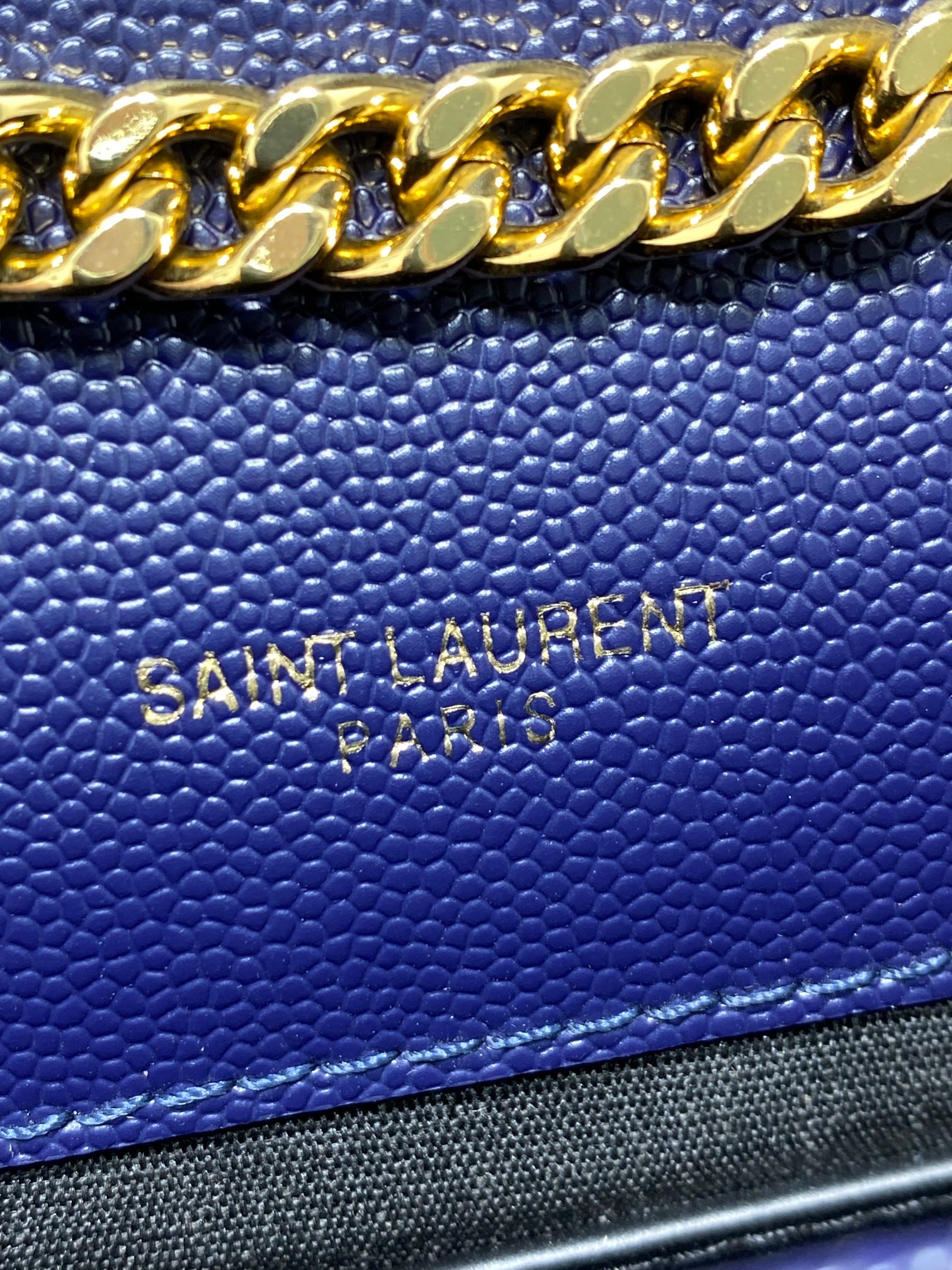 大得価のサン ローラン かご バッグコピー 斜め掛け YSL チェーンバッグ 本革 392745 ブルー_9