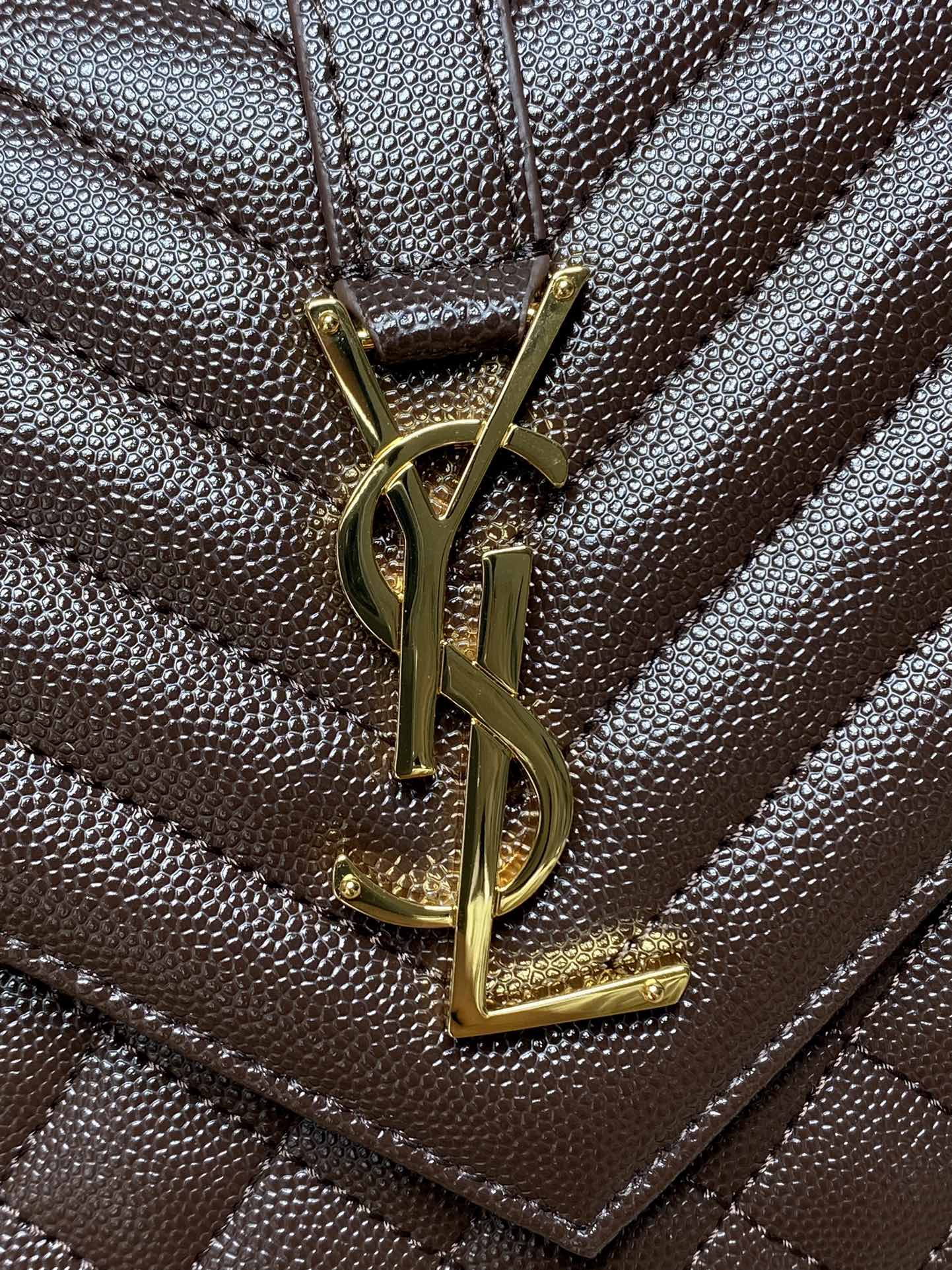 サン ローラン クラッチ バッグ レディスーパーコピー 斜め掛け YSL チェーンバッグ 本革 392739 ブラウン_4