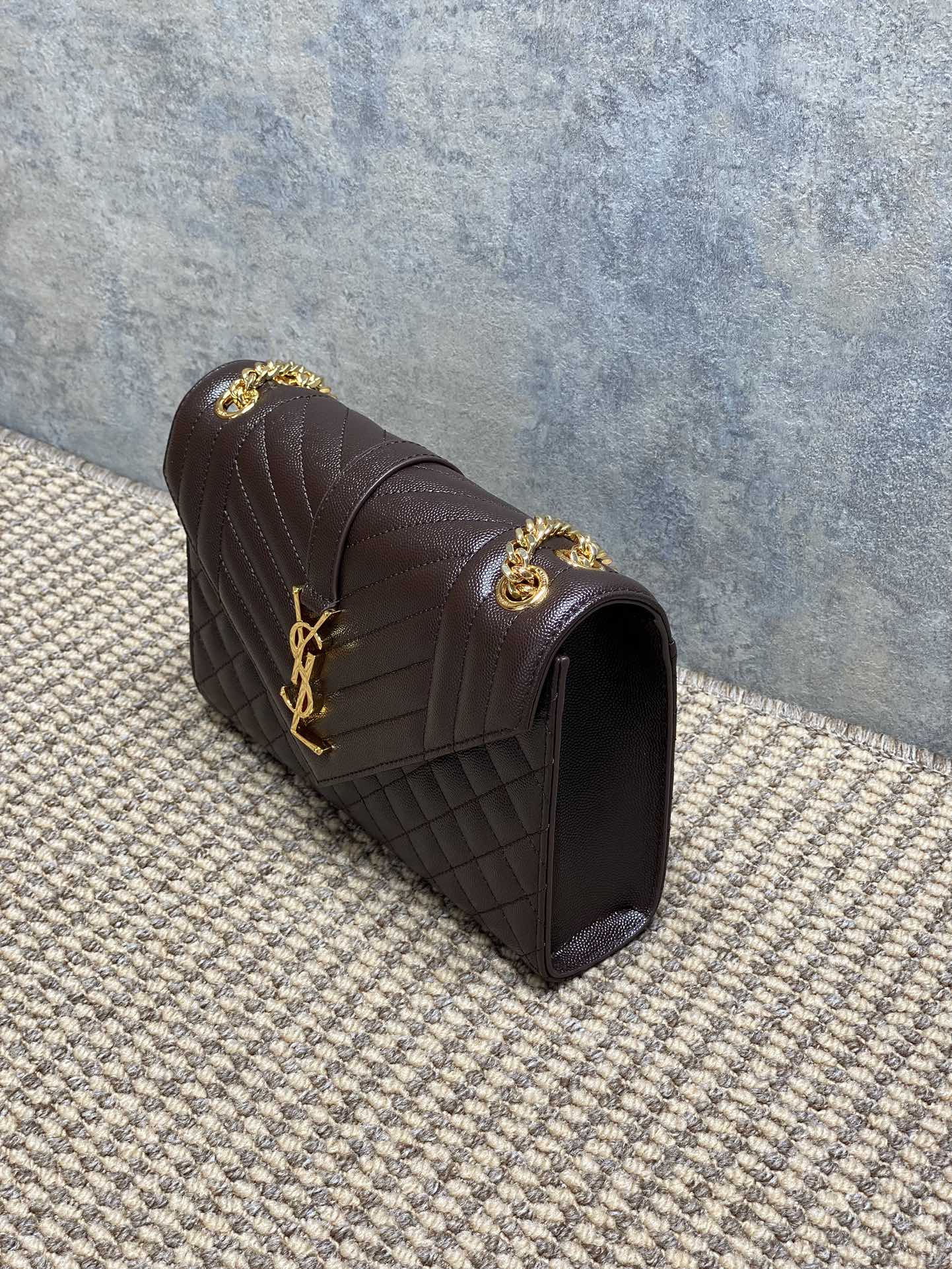 サン ローラン クラッチ バッグ レディスーパーコピー 斜め掛け YSL チェーンバッグ 本革 392739 ブラウン_6