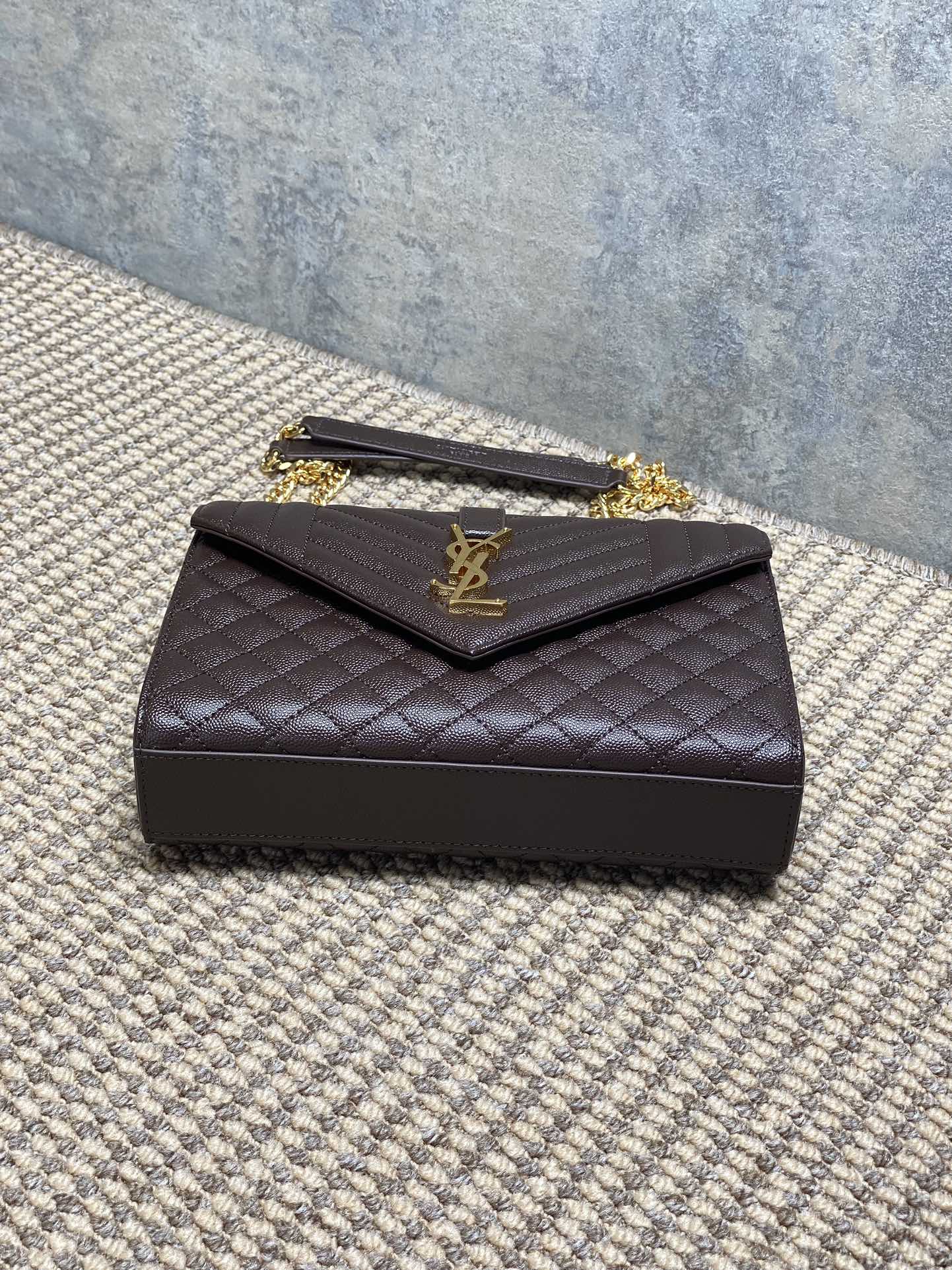 サン ローラン クラッチ バッグ レディスーパーコピー 斜め掛け YSL チェーンバッグ 本革 392739 ブラウン_7