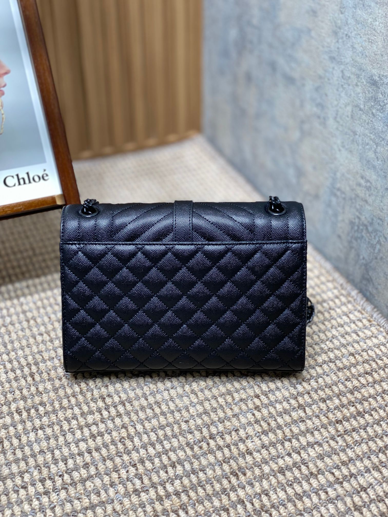 お手頃価格でysl トート バッグＮ級品 斜め掛け チェーンバッグ 本革 392739 ブラック_2
