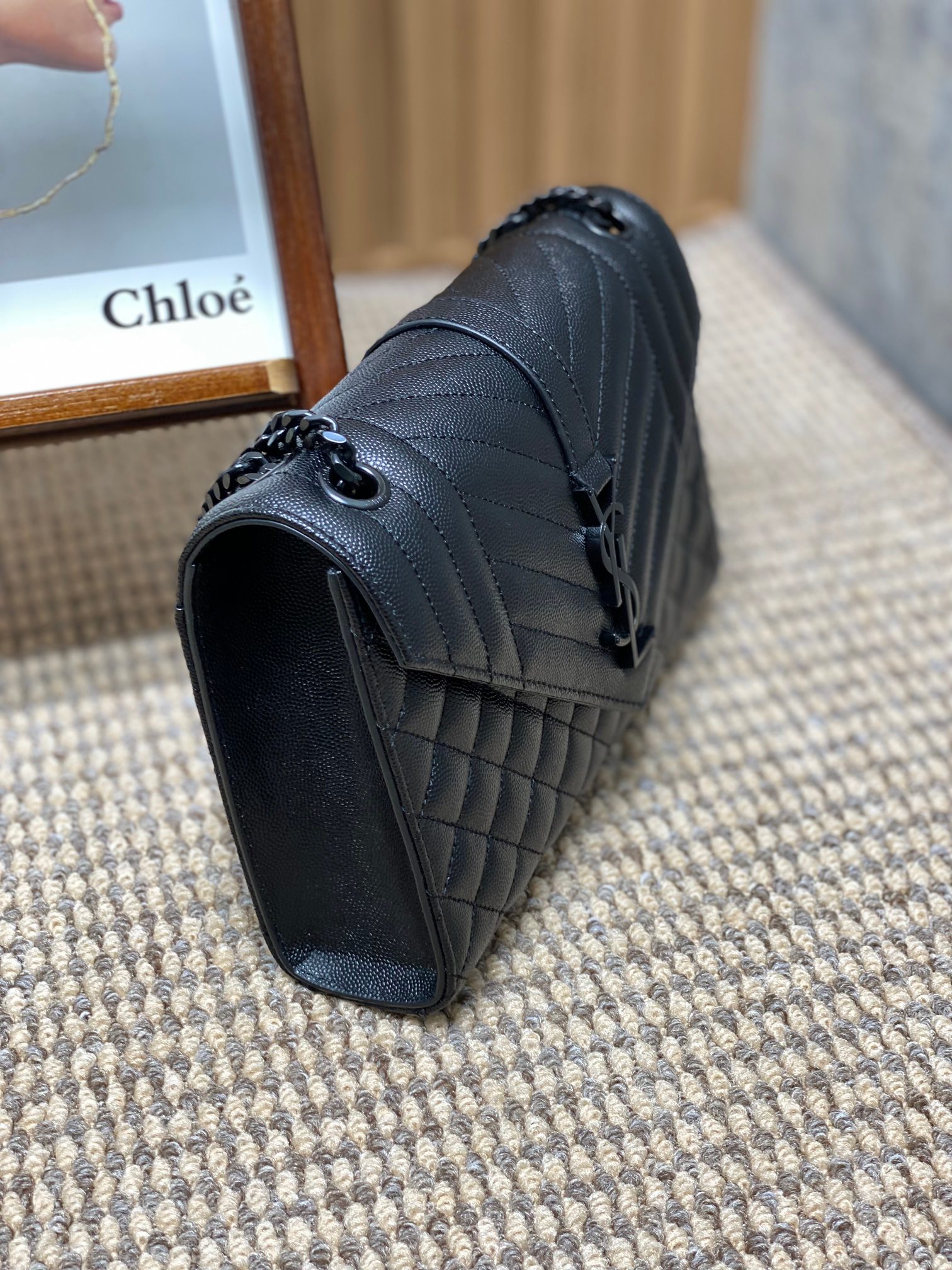 お手頃価格でysl トート バッグＮ級品 斜め掛け チェーンバッグ 本革 392739 ブラック_3