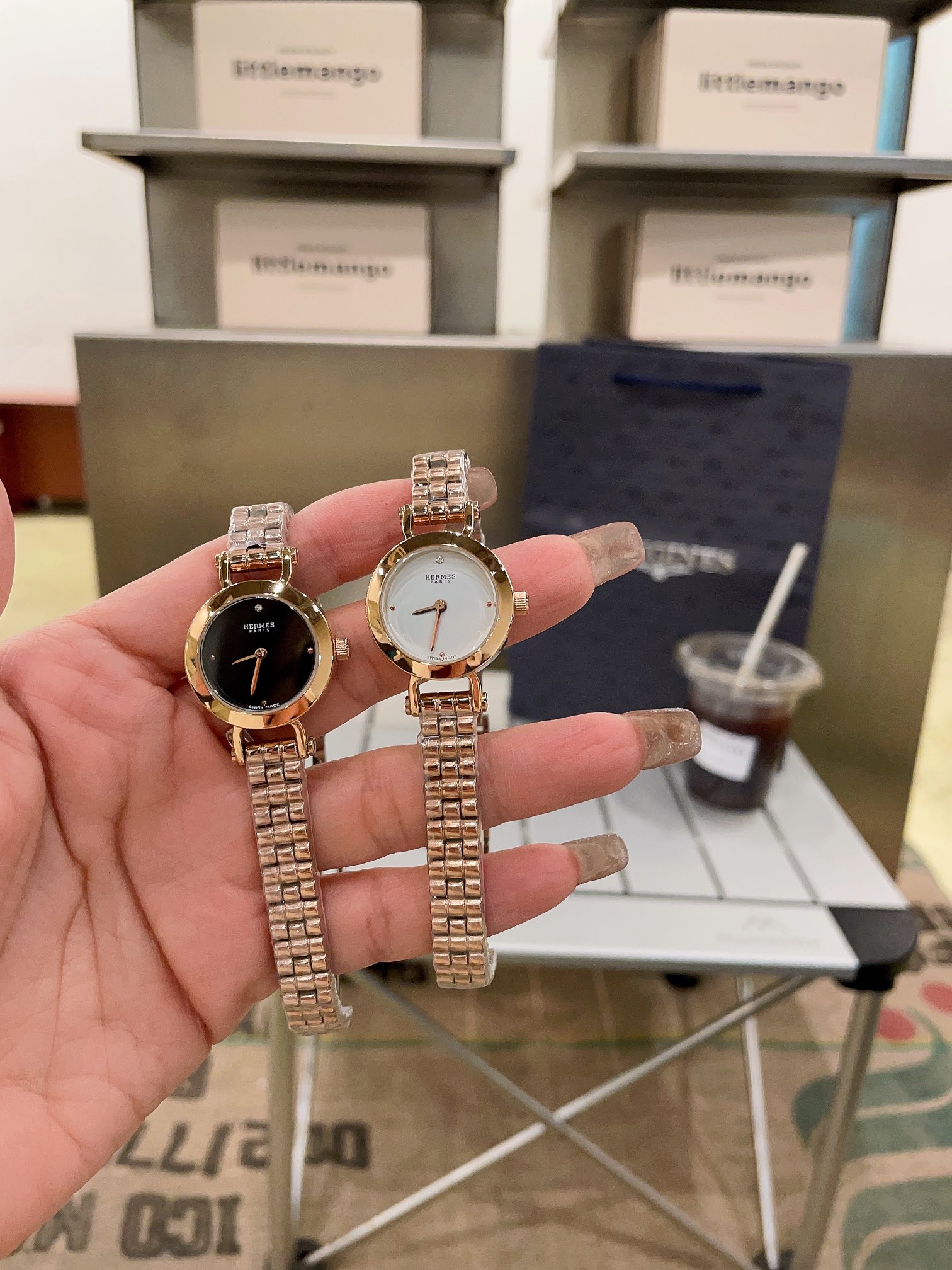 HERMES PARIS エルメス時計 買取価格コピー 牛革 優雅 ウォッチ 腕時計 ゴールドケース 多色可選_7