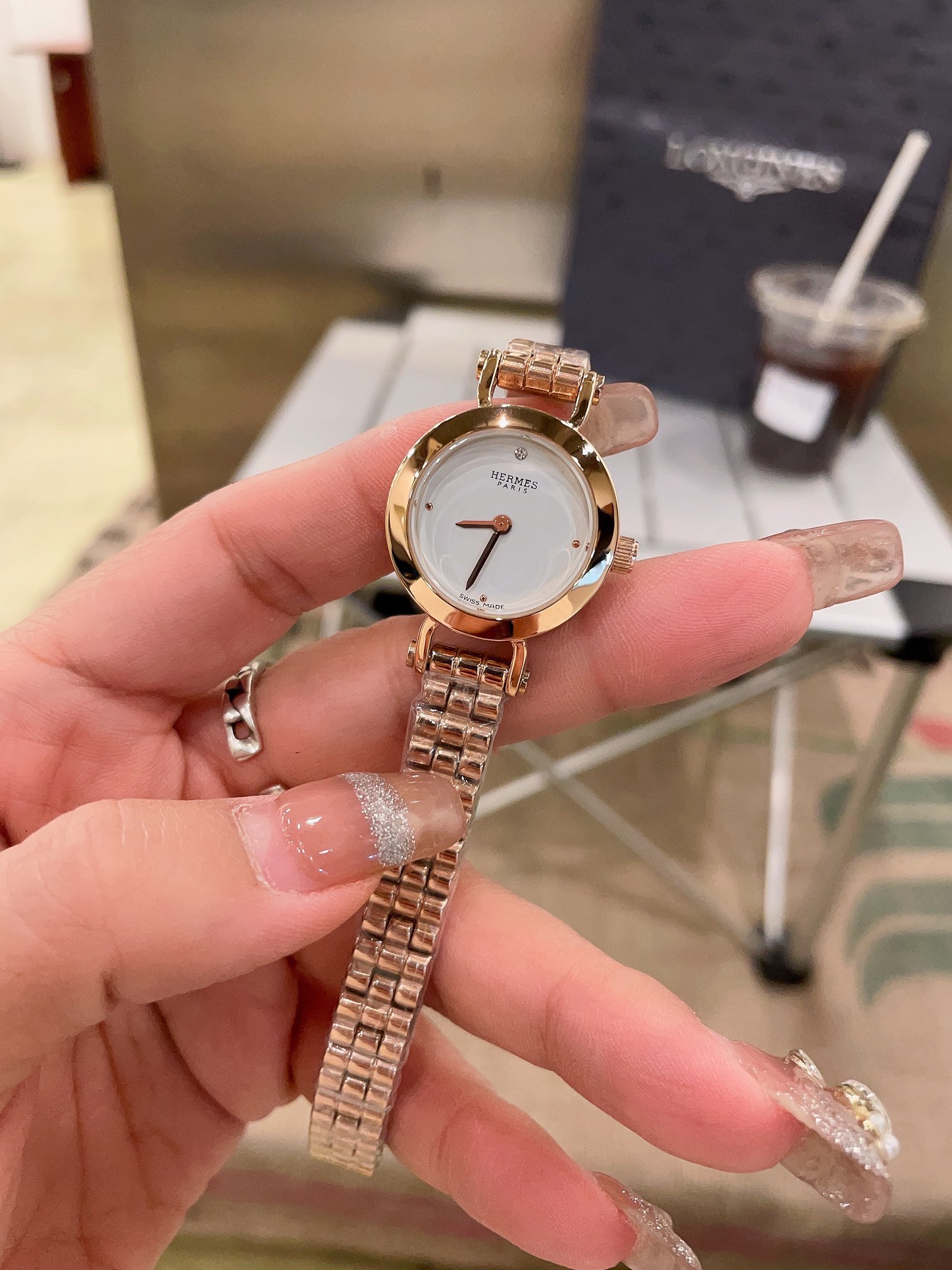 HERMES PARIS エルメス時計 買取価格コピー 牛革 優雅 ウォッチ 腕時計 ゴールドケース 多色可選_9