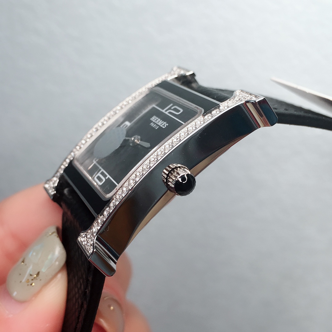 エルメス時計 クリッパー 新品コピー シンプル 優雅レディ ウォッチ ブラック_5