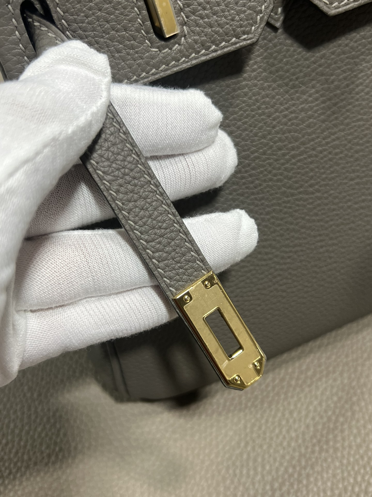 エルメスバッグ 買うには偽物 牛革 レザー 優雅 ハンドバッグ 上質 グレー_9